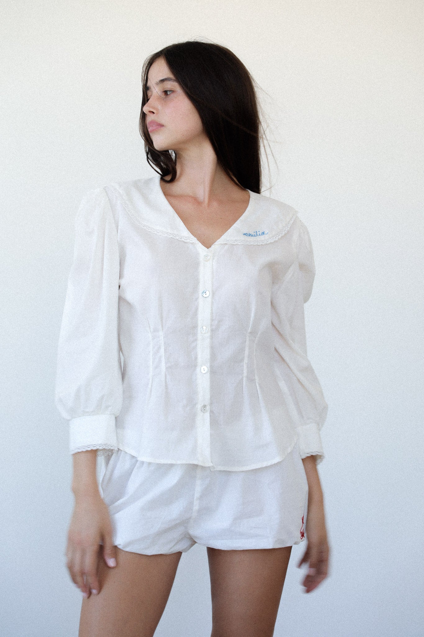 Nora Blouse White – Charlie Beads