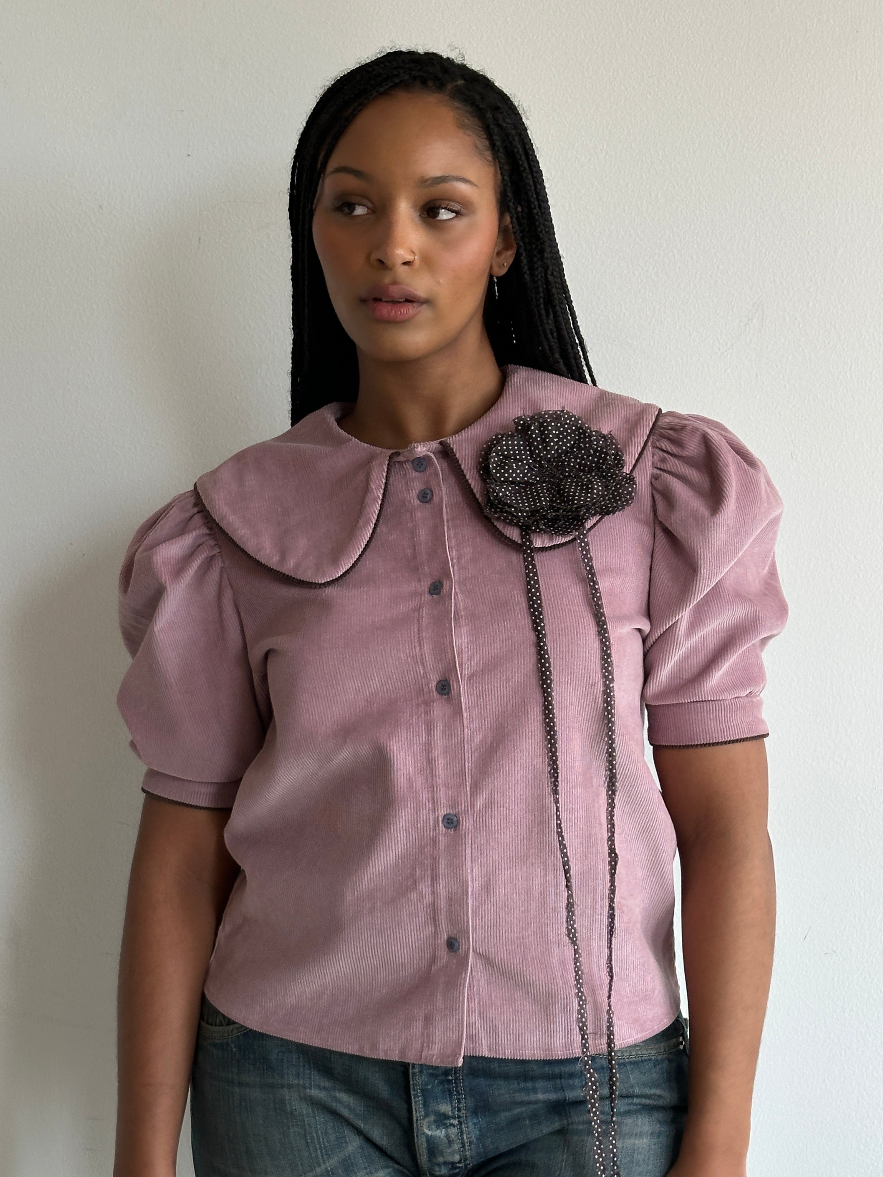Pom Blouse Mauve
