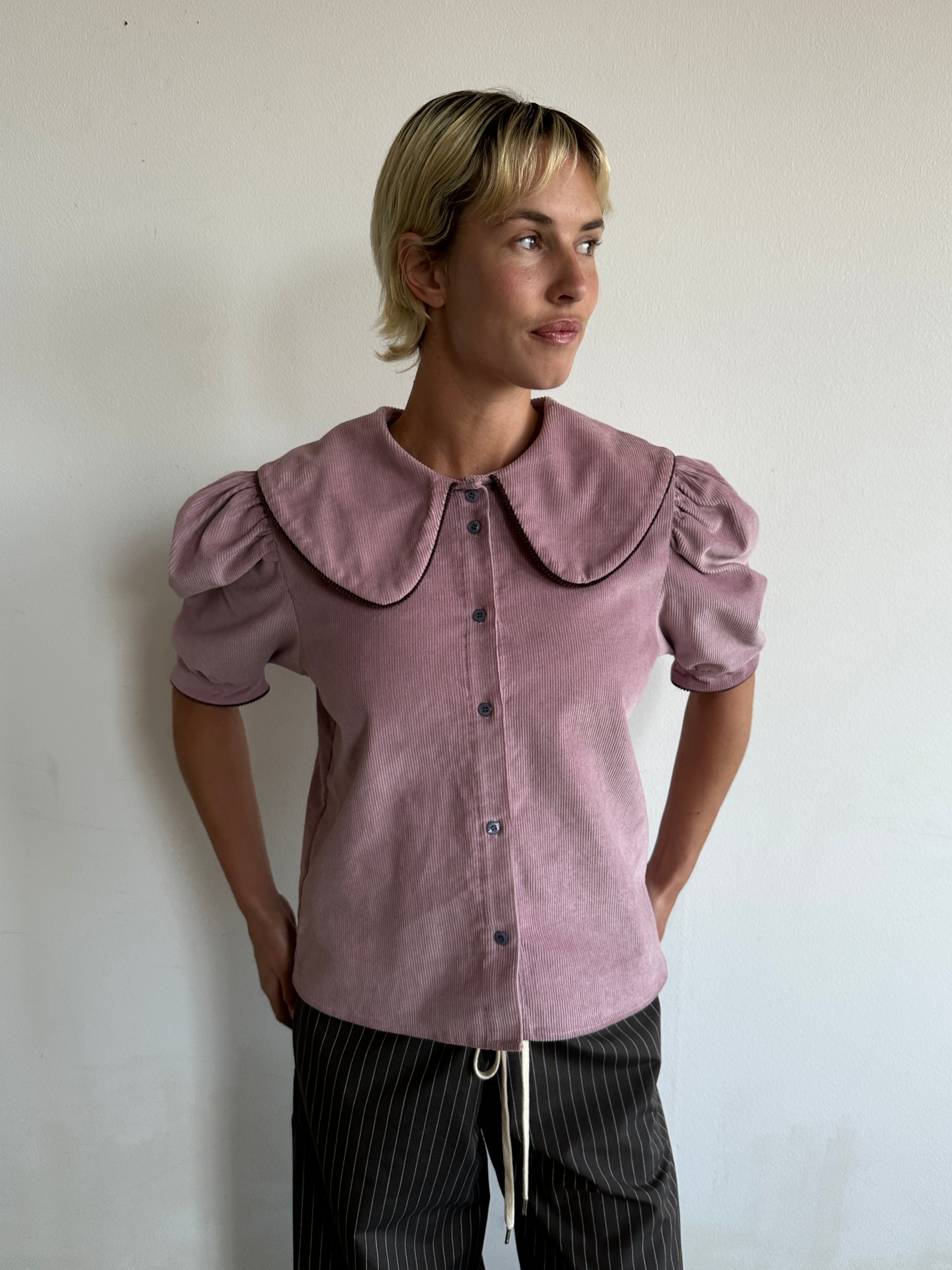 Pom Blouse Mauve
