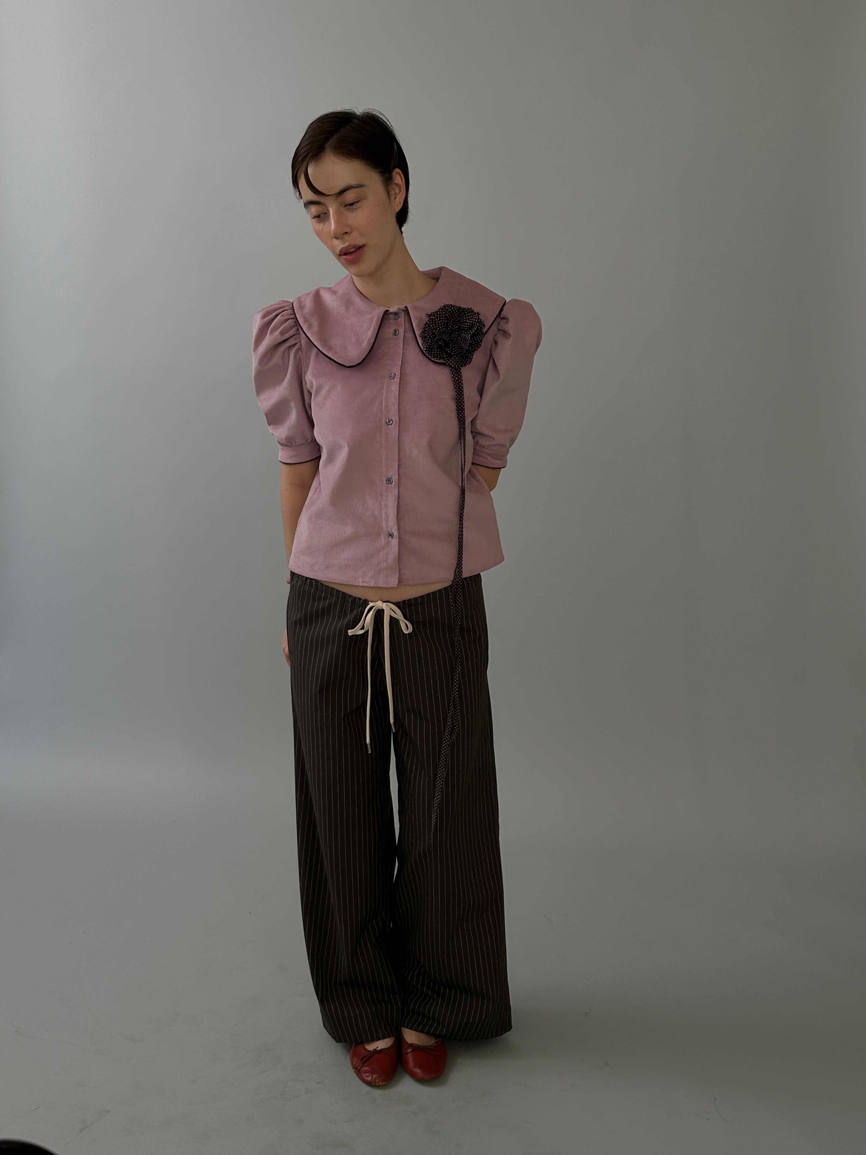Pom Blouse Mauve