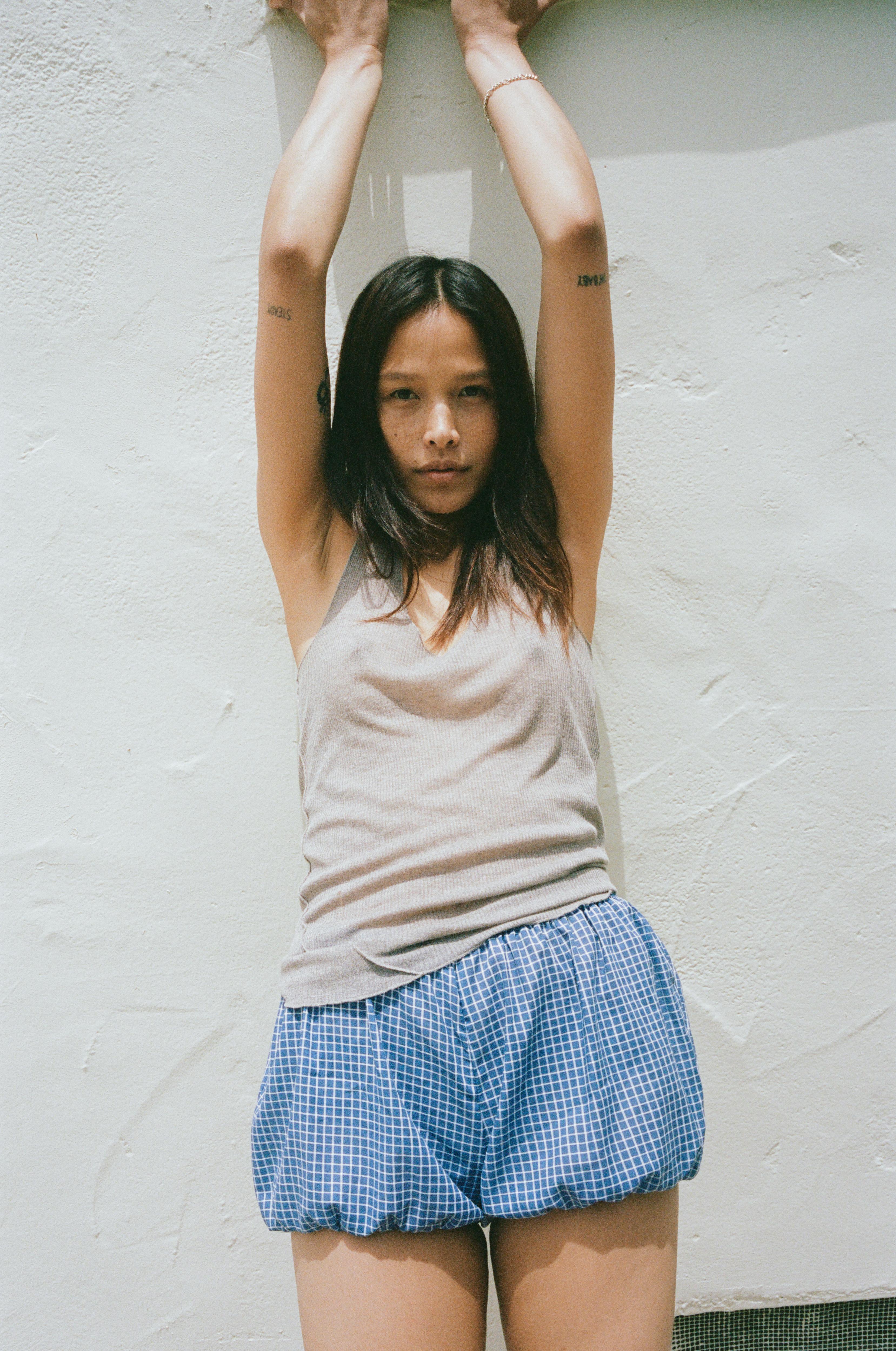 Babydoll Bloomers Blue Windowpane – Charlie Beads