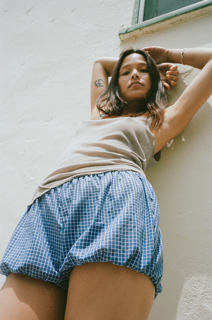 Babydoll Bloomers Blue Windowpane