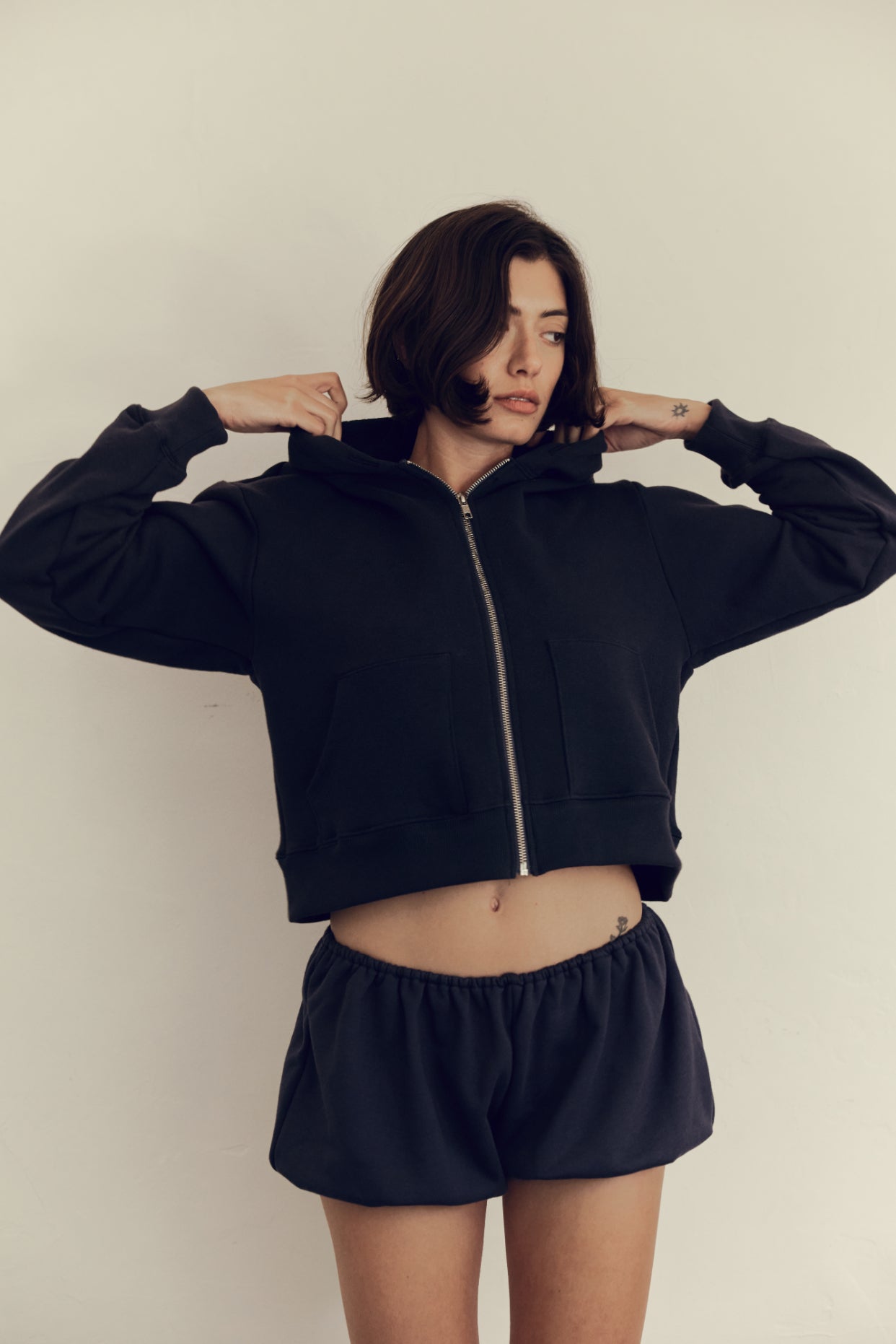 Chuck Hoodie Navy French Terry