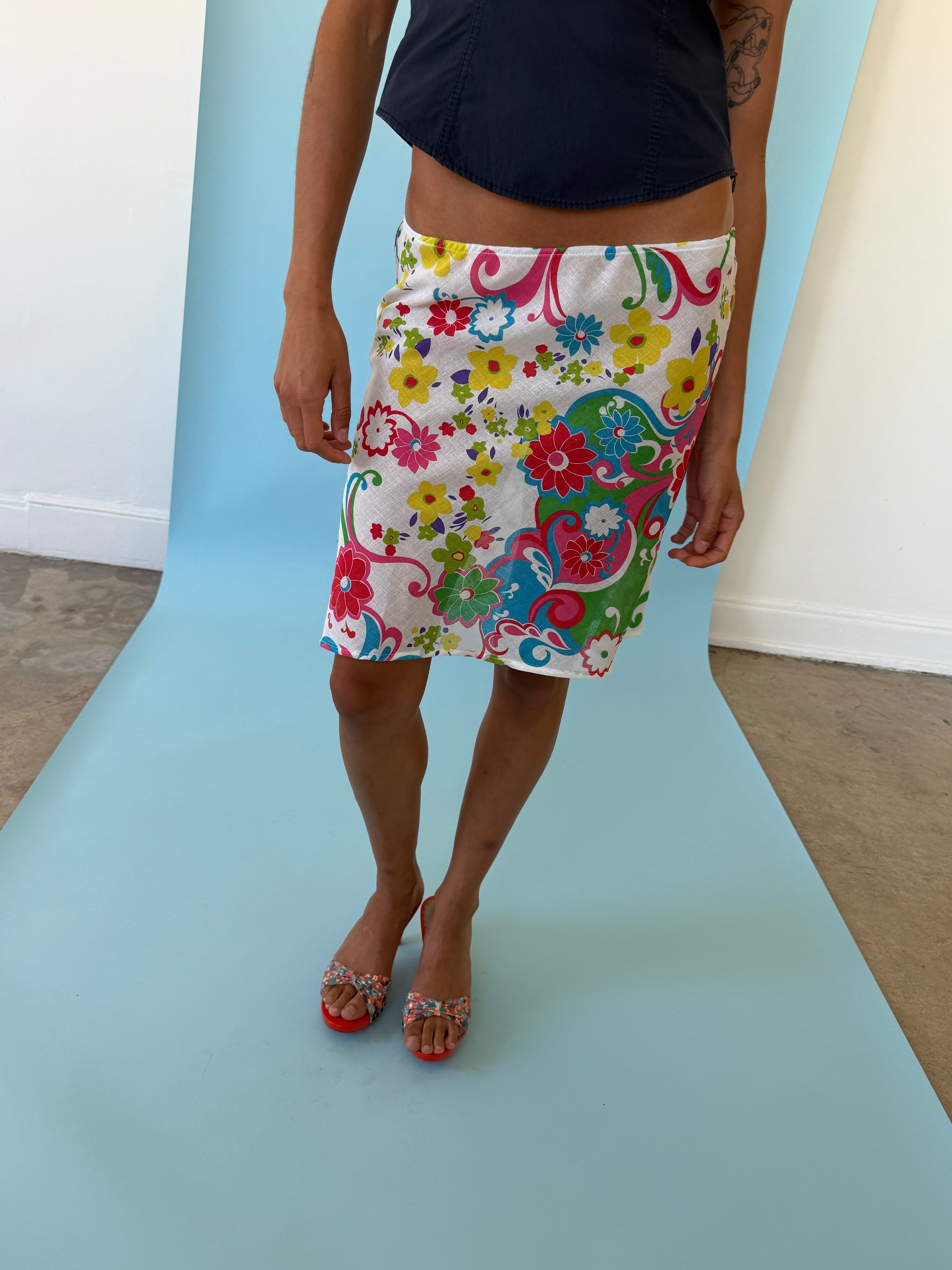 The 90's Bias Mini Skirt Magnolia