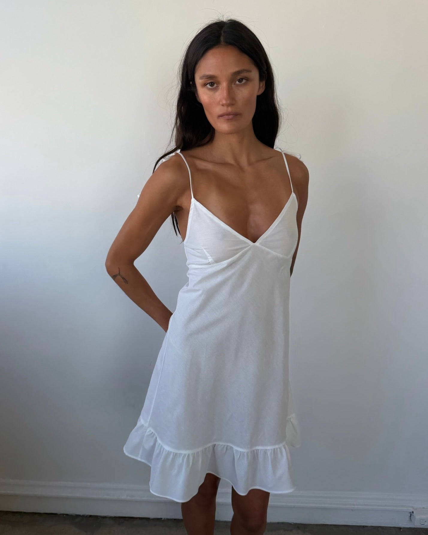 Flutter Dress White