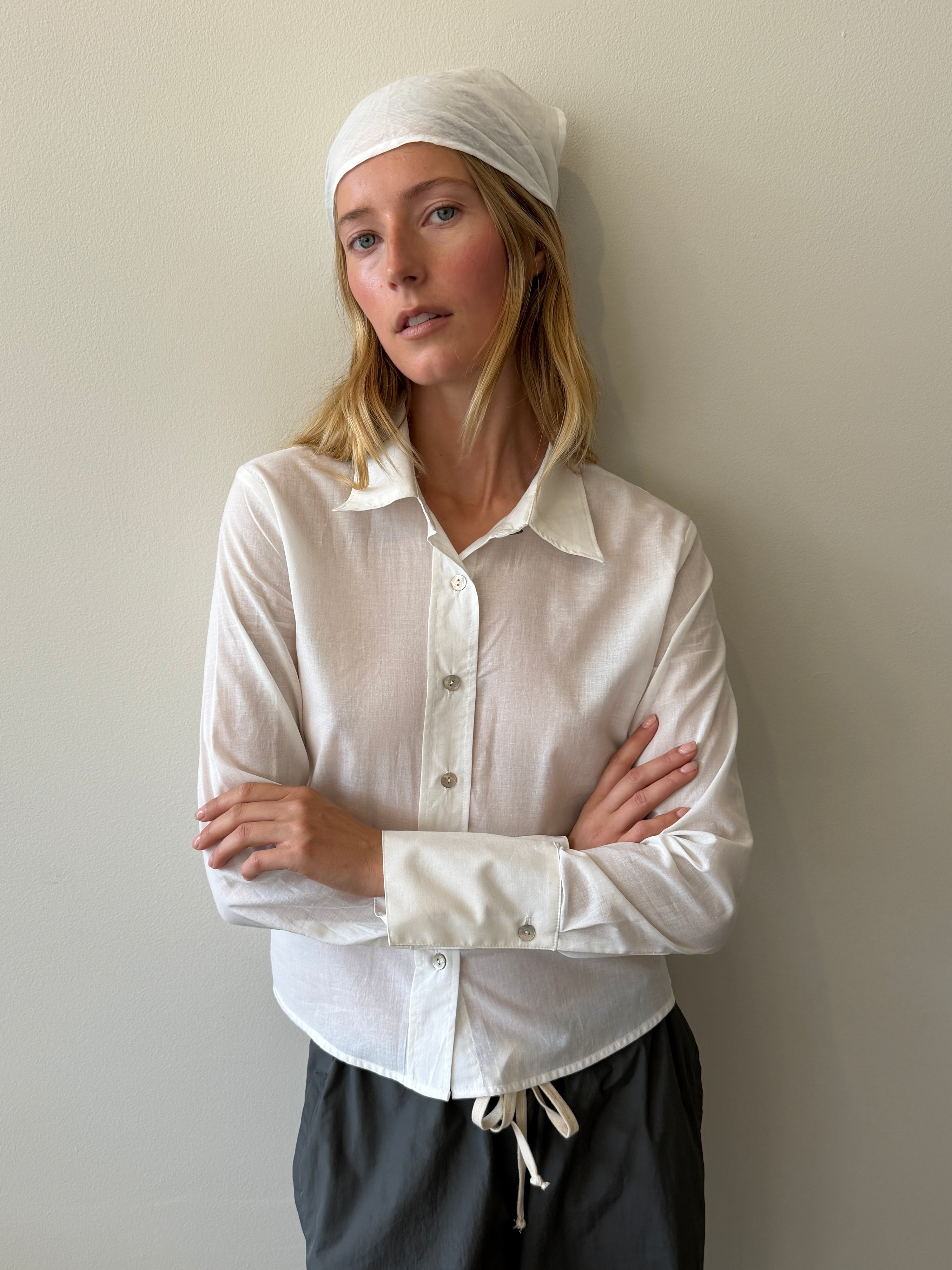 Charlie Button Up White