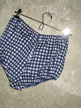 Load image into Gallery viewer, Babydoll Bloomers Navy Gingham Cotton
