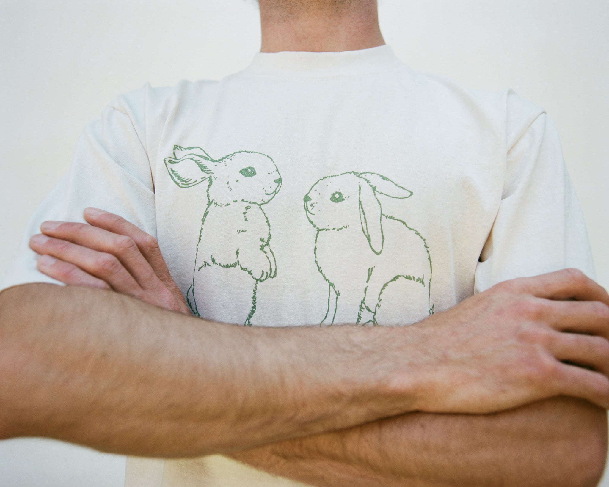 Cream Bunny Tee