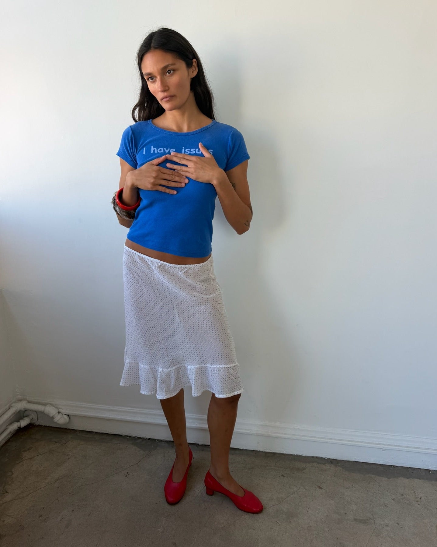 The Flutter Skirt Pink Dot