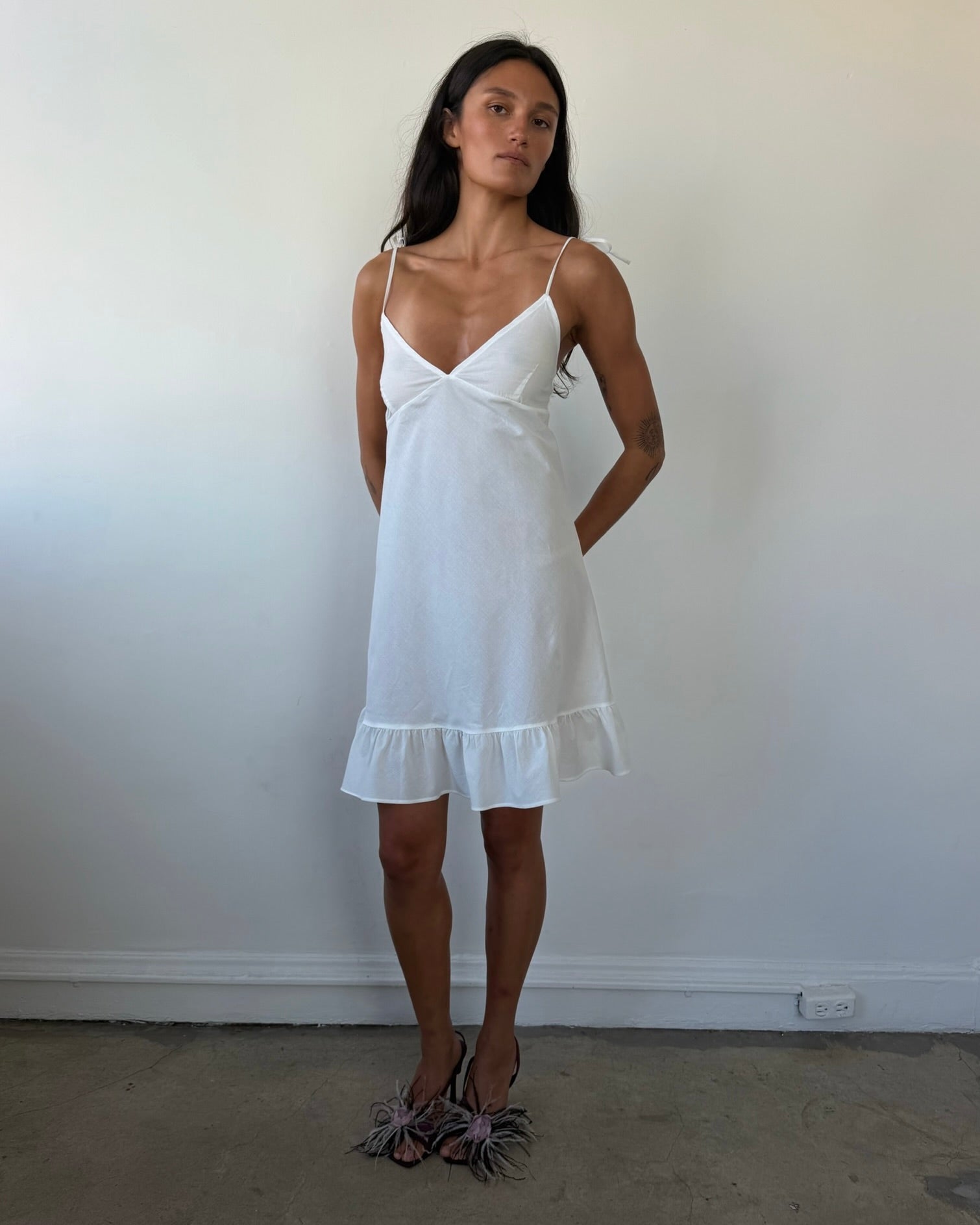 Flutter Dress White
