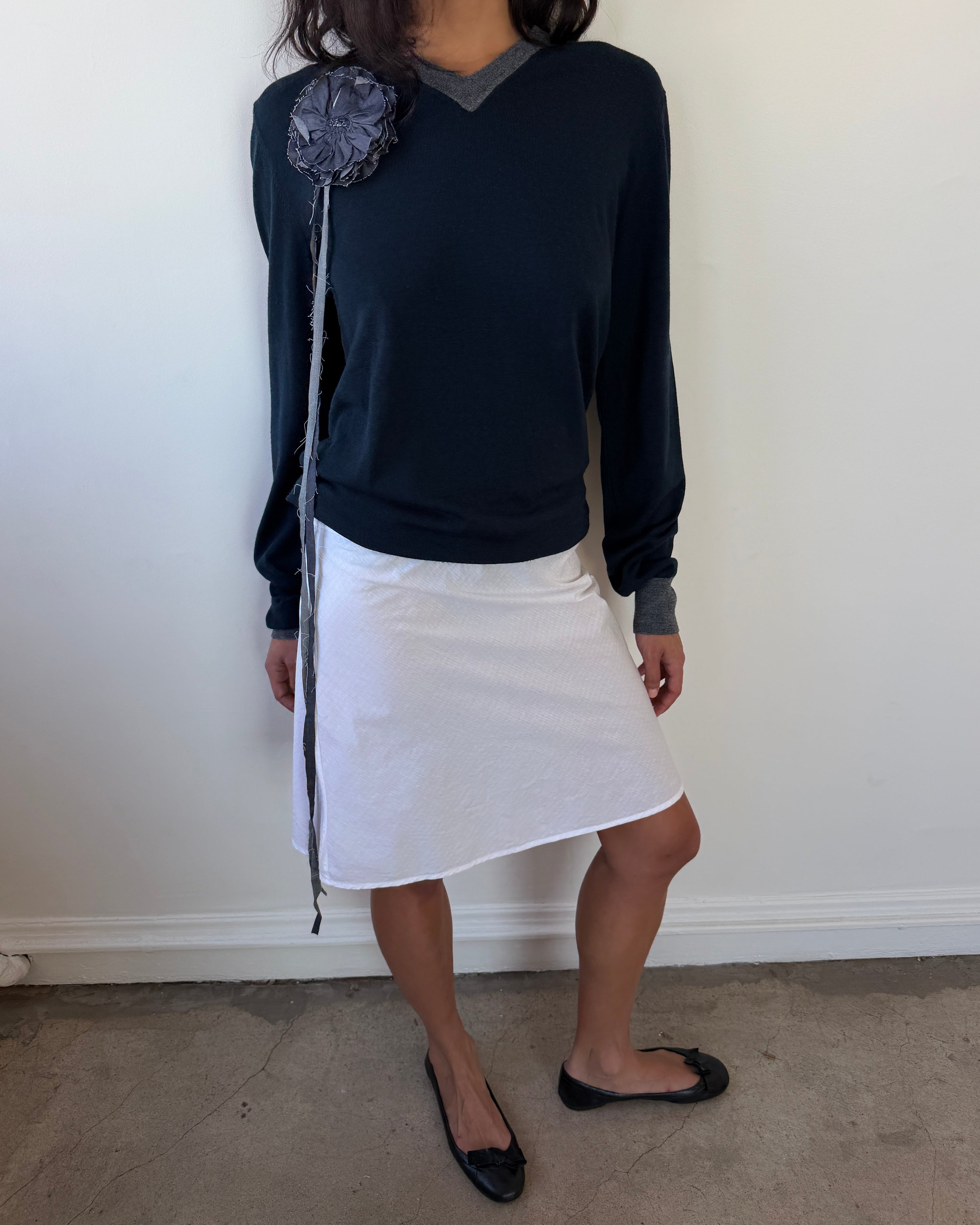 The 90's Bias Mini Skirt Crisp