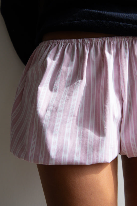 Babydoll Bloomer Pastel Pink Stripe