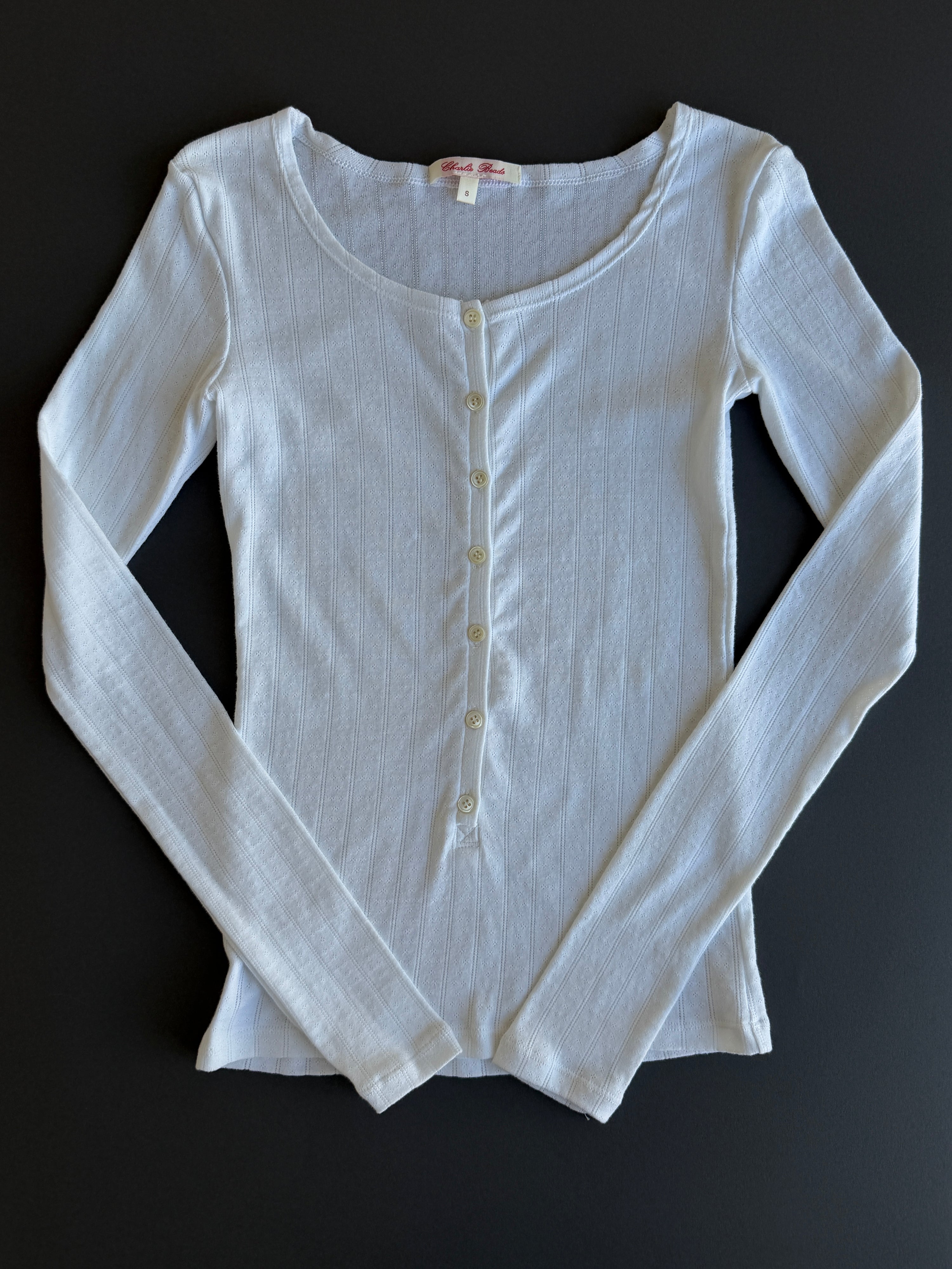 The Pointelle Henley