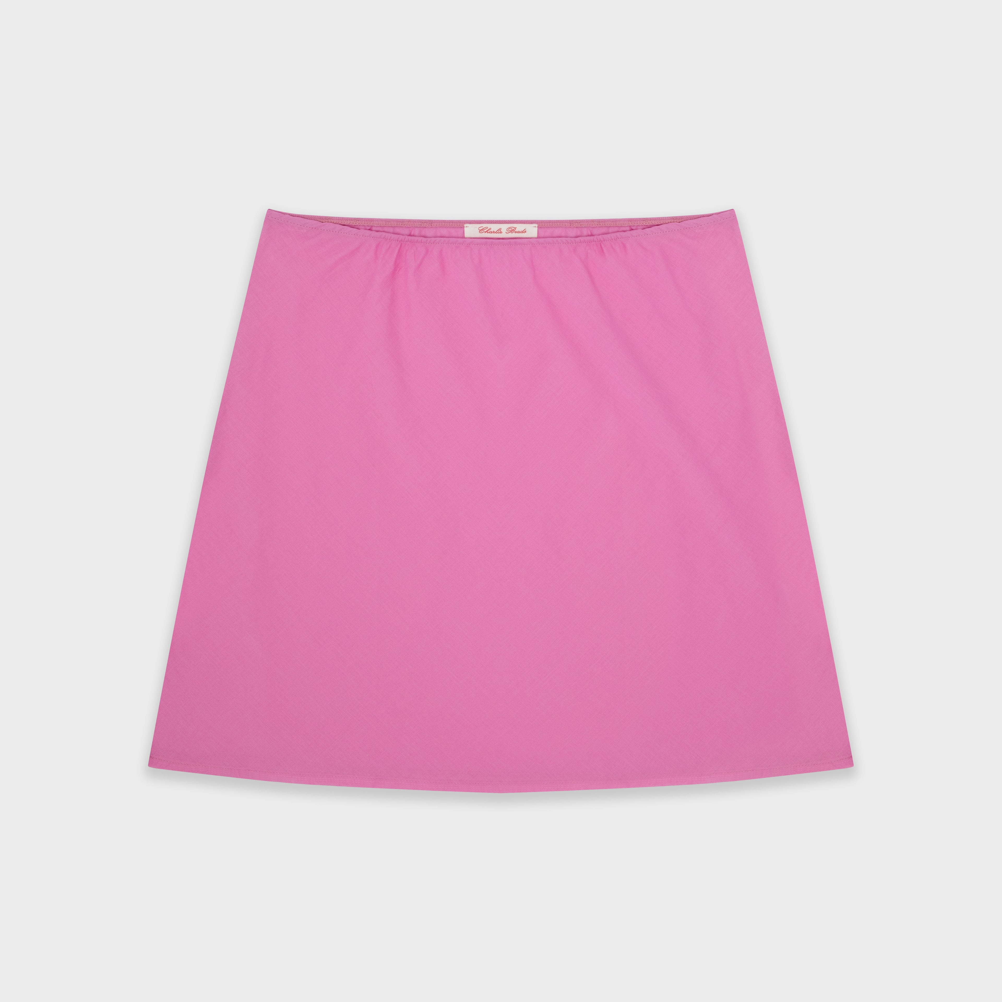 The 90's Bias Mini Skirt Pink – Charlie Beads