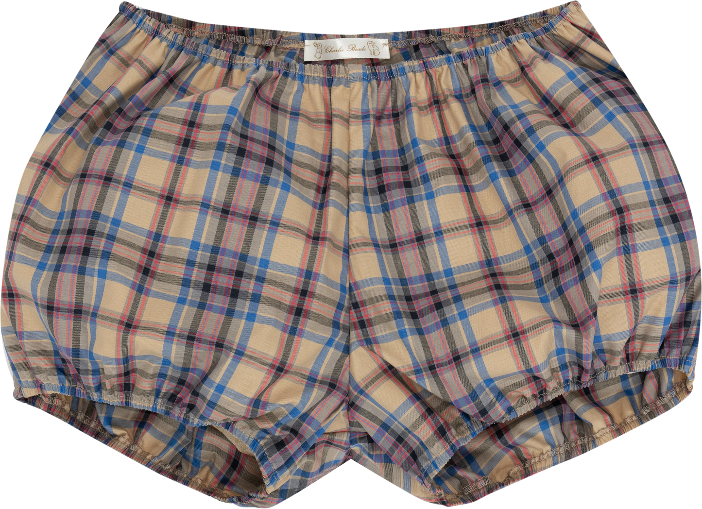 Babydoll Bloomers Khaki Pink Tartan