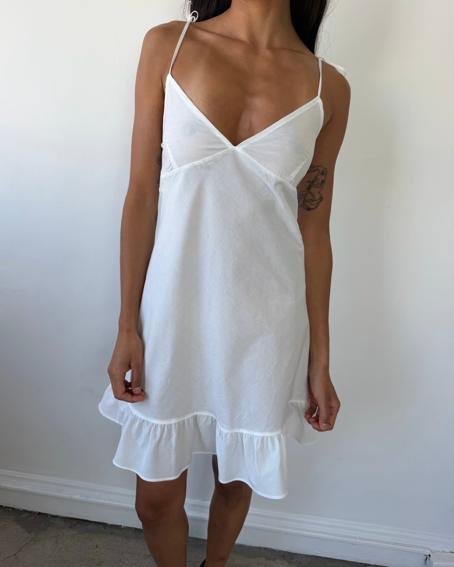 Flutter Dress White