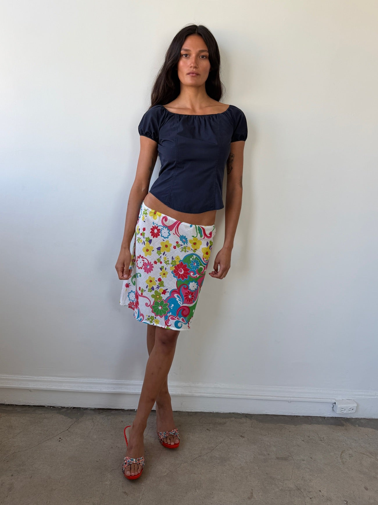 The 90's Bias Mini Skirt Magnolia