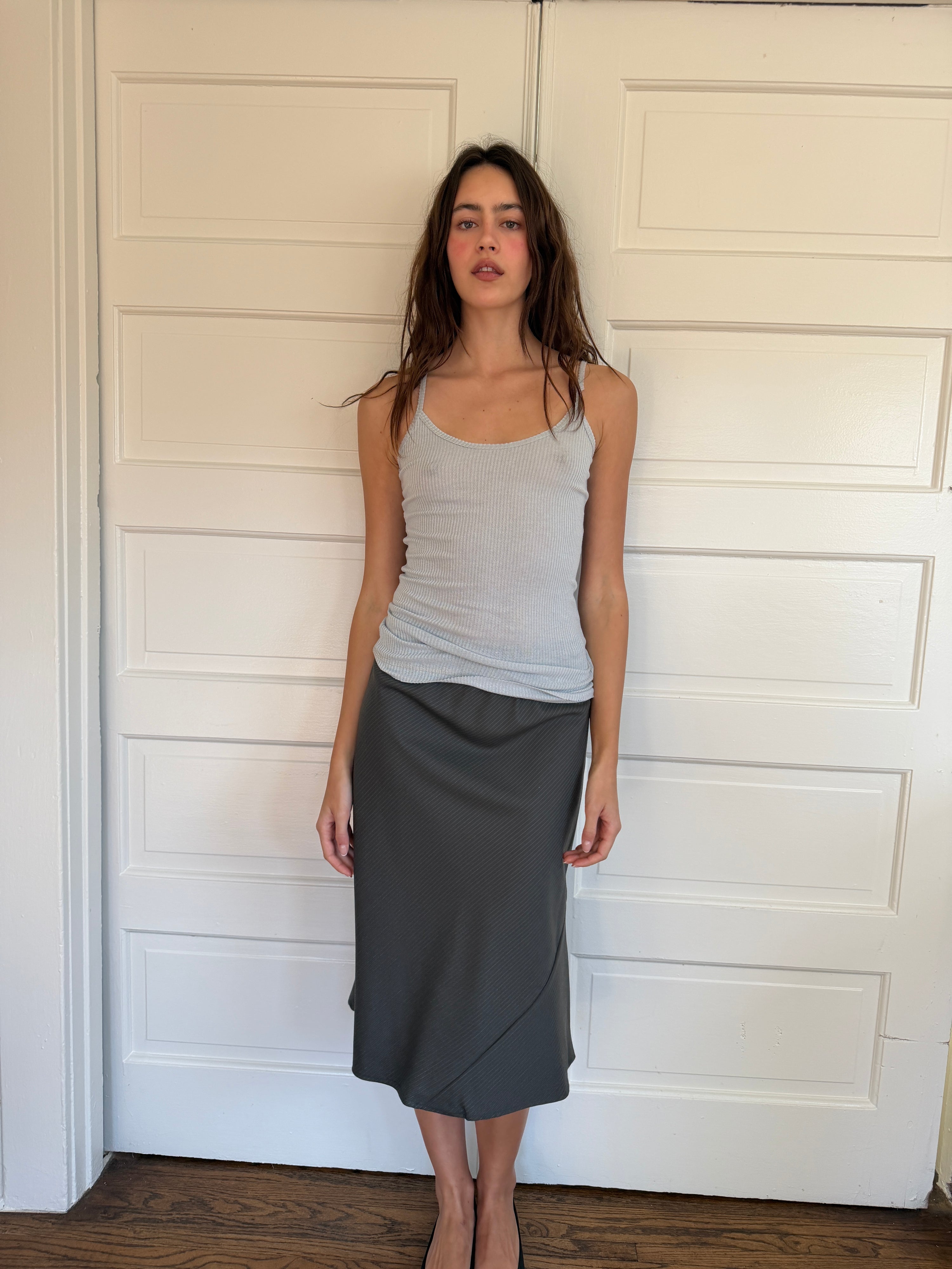 Starla Icy Grey Tank Top
