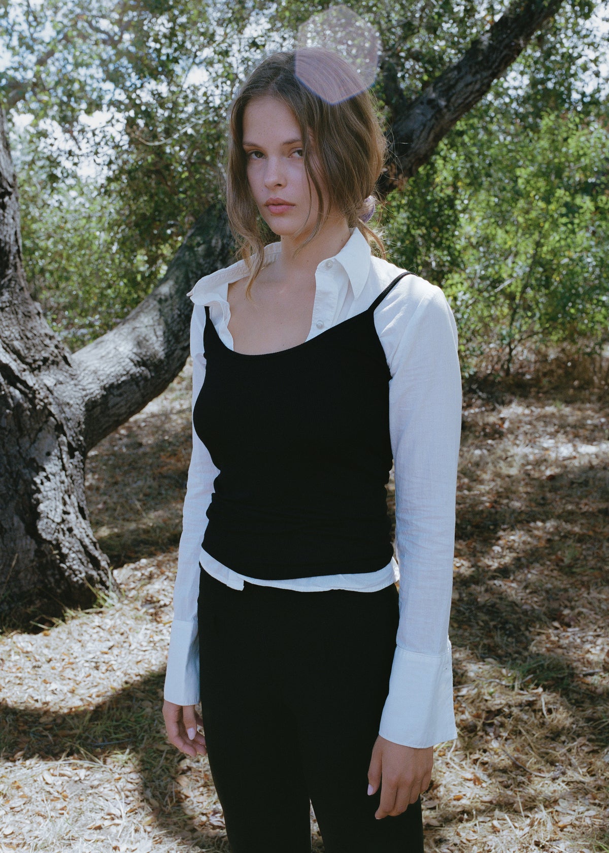 Starla Black Rib Tank Top