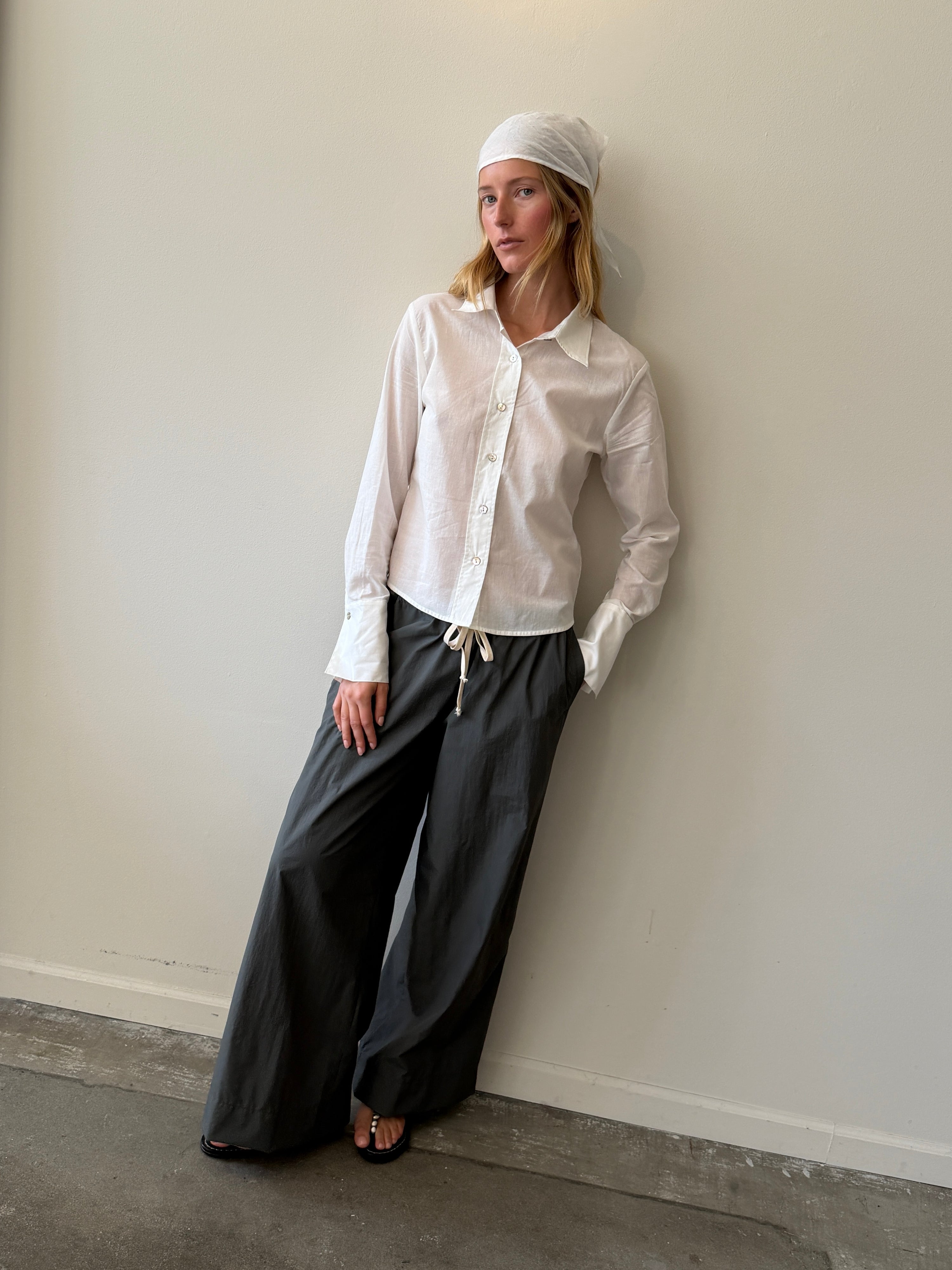 Charlie Button Up White