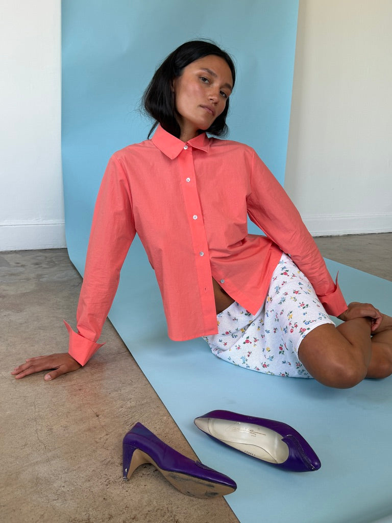 Charlie Button Up Orange