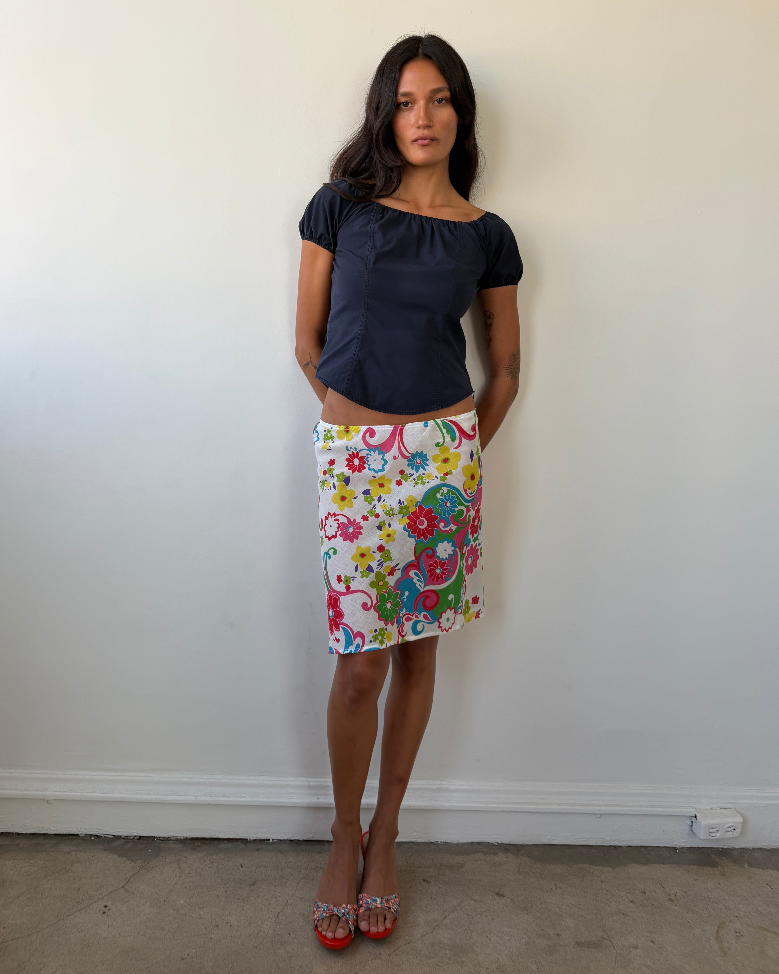 The 90's Bias Mini Skirt Magnolia