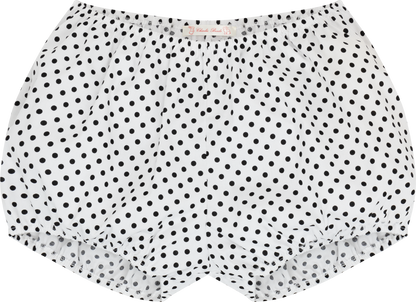 Babydoll Bloomers White Polka Dot