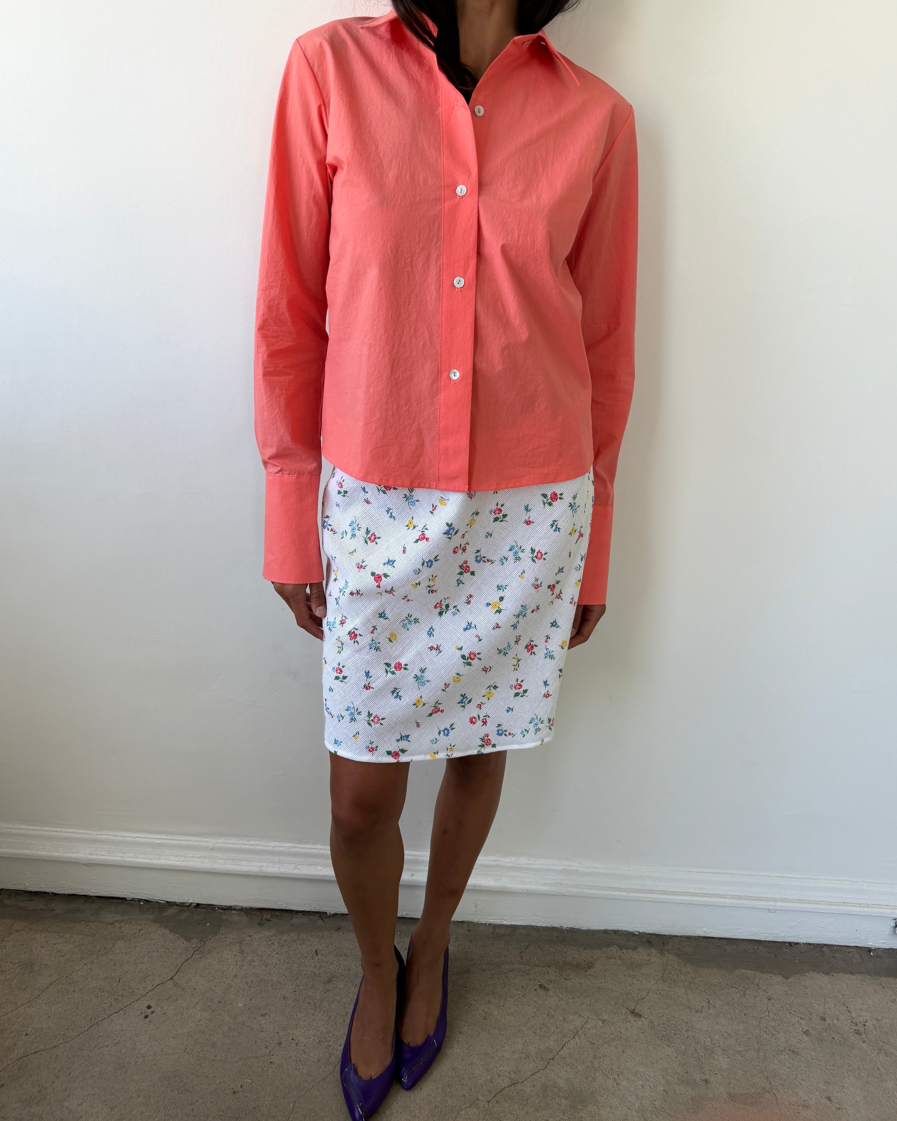 Charlie Button Up Orange