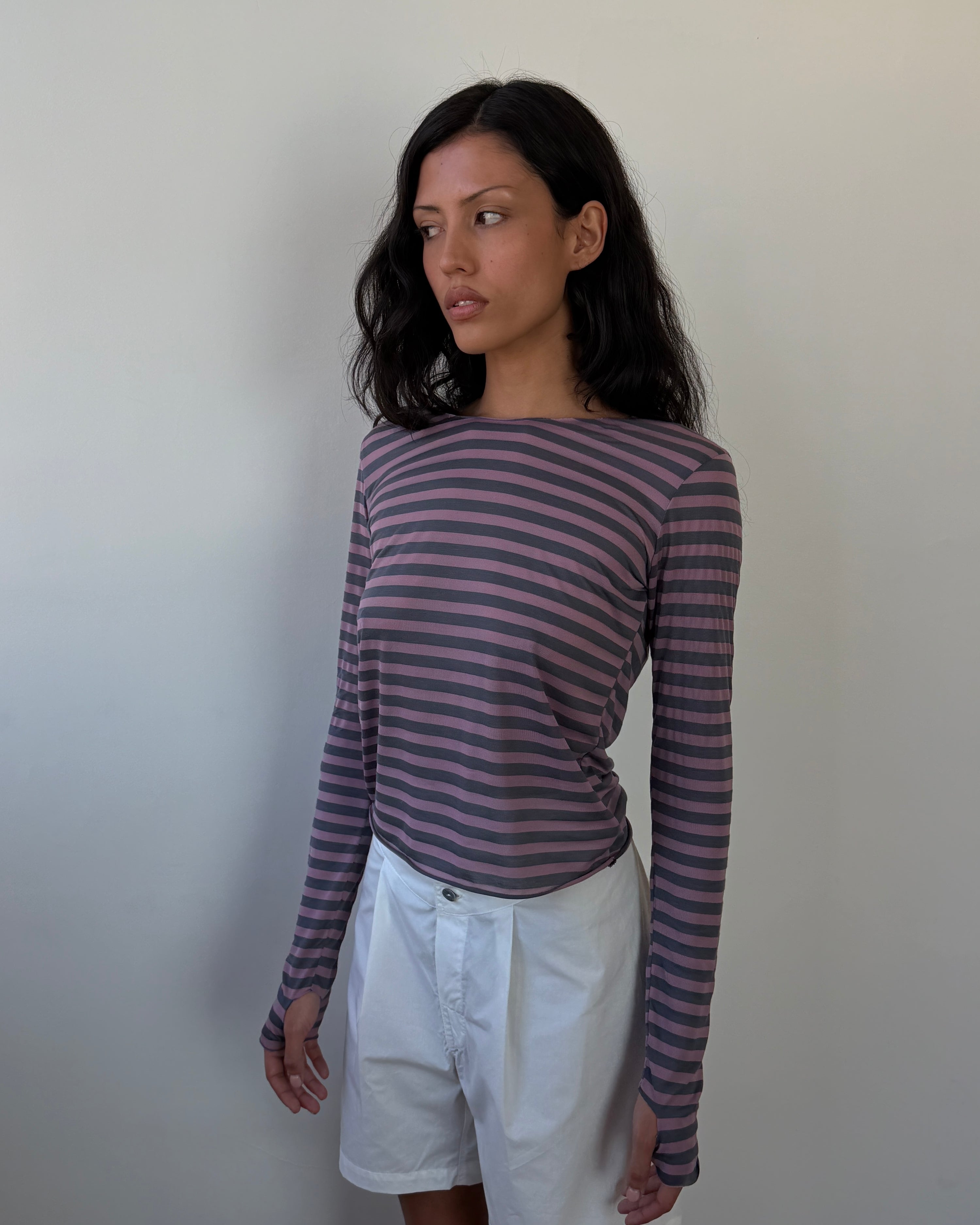 Jaden Long Sleeve Berry Tee