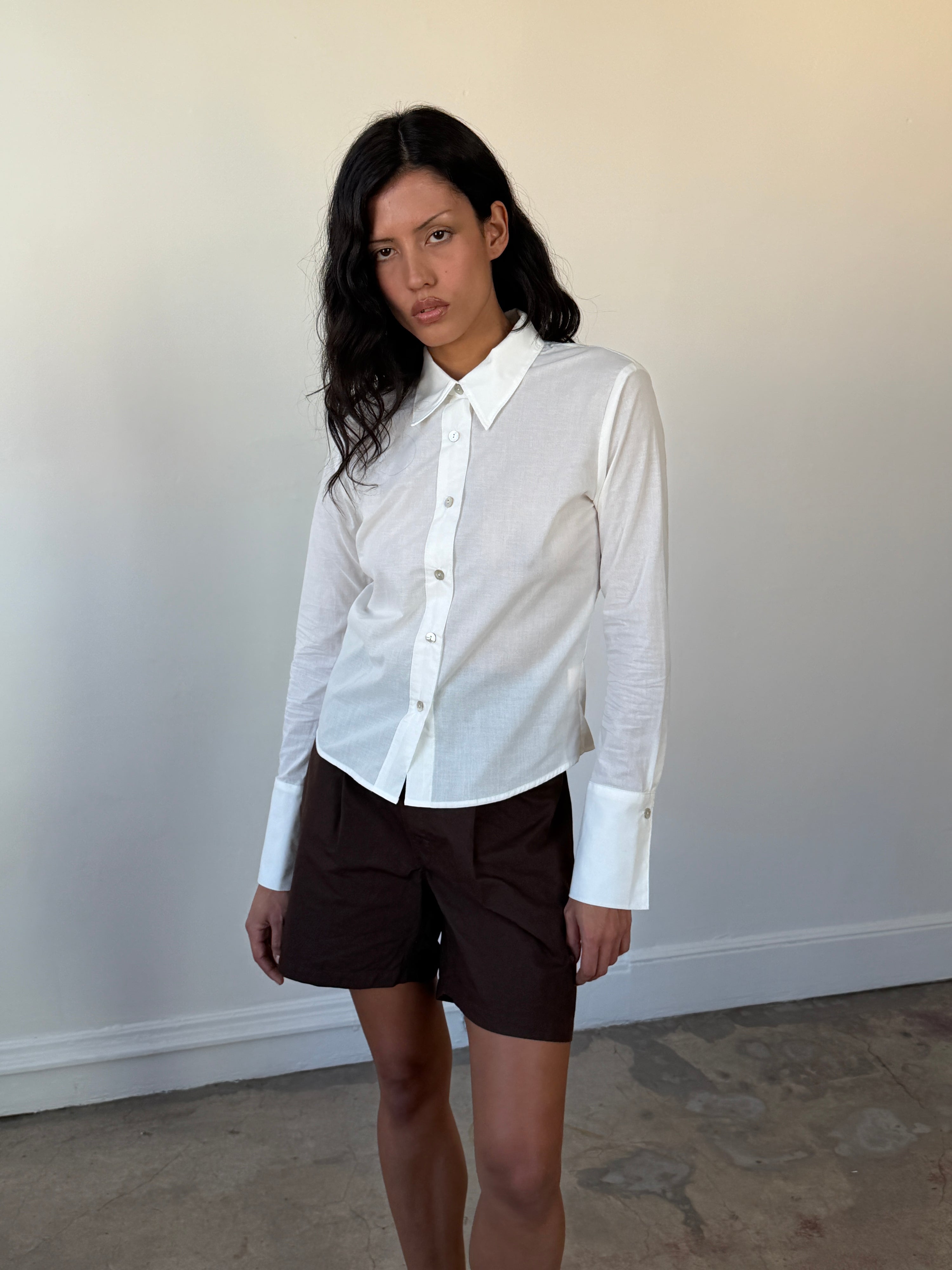 Charlie Button Up White