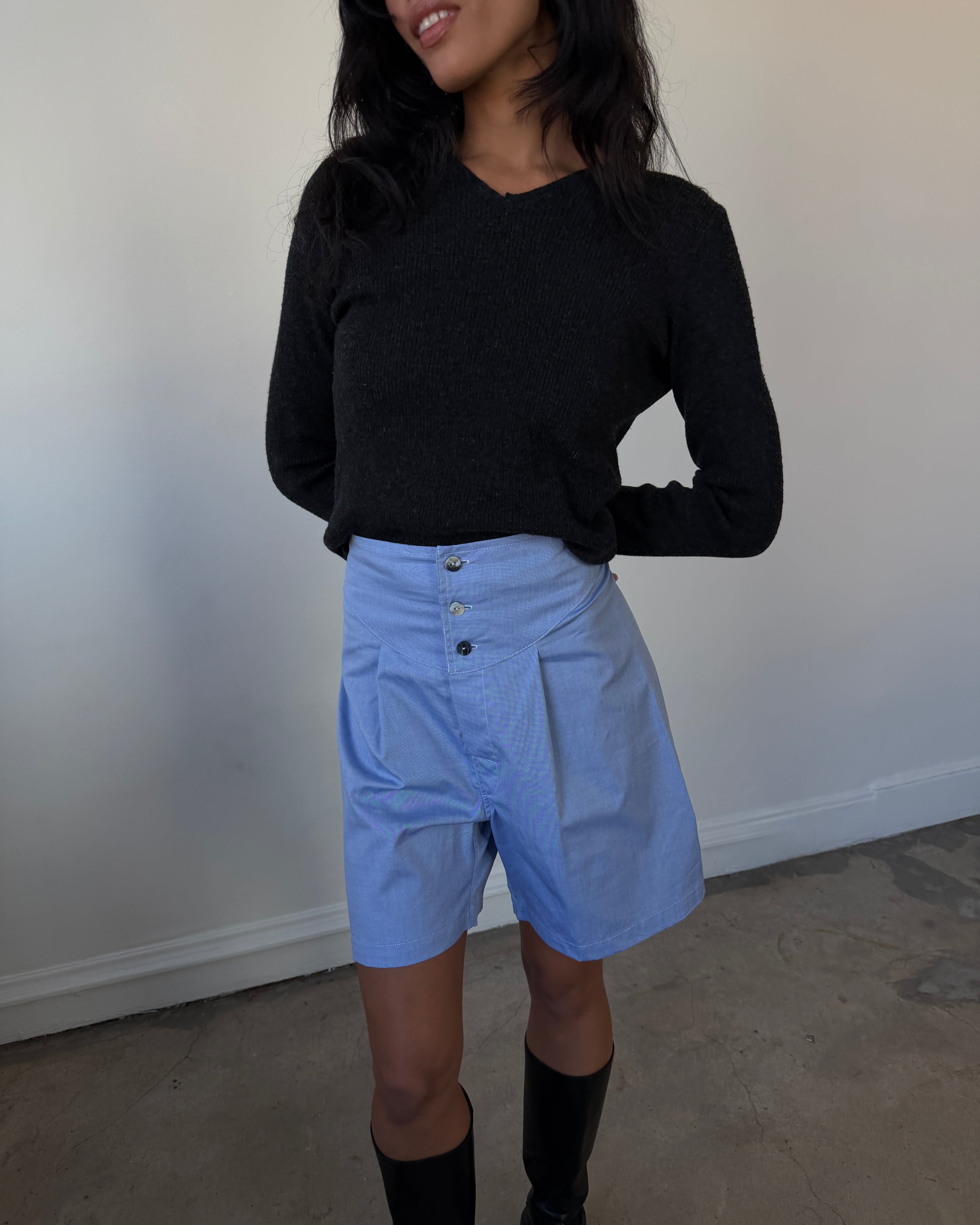 French Boxers Oxford Blue