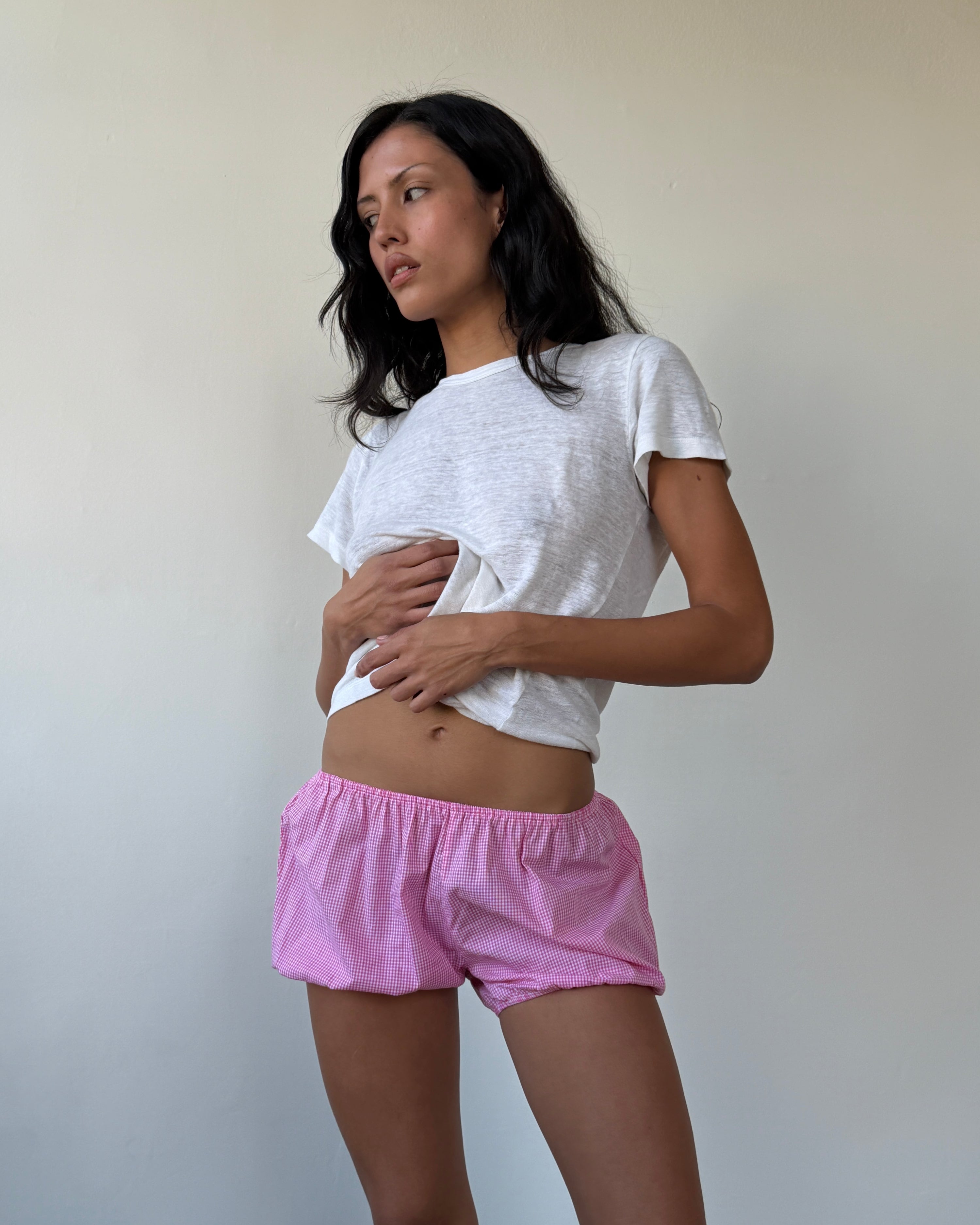 Babydoll Bloomer Mini Pink Gingham