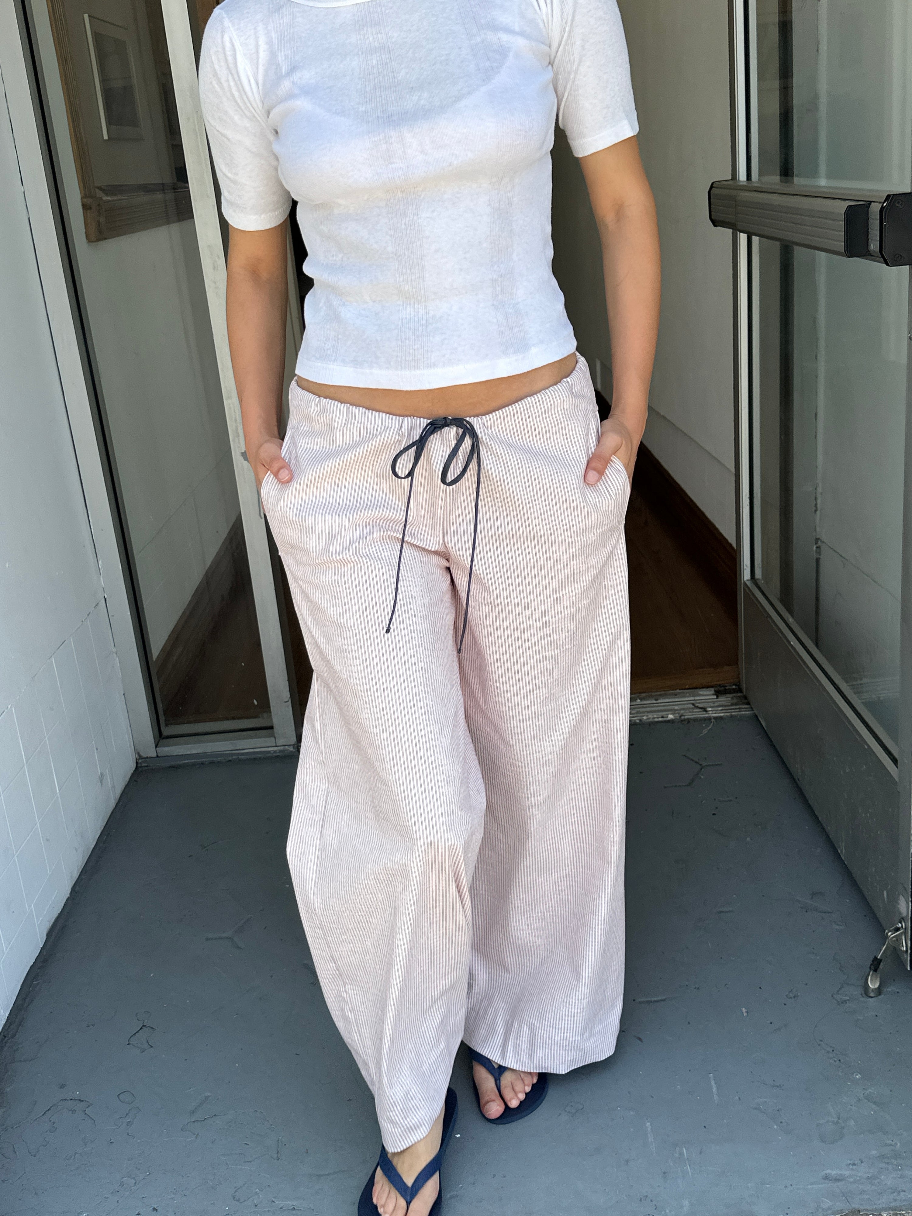 Heirloom Pant Red Stripe