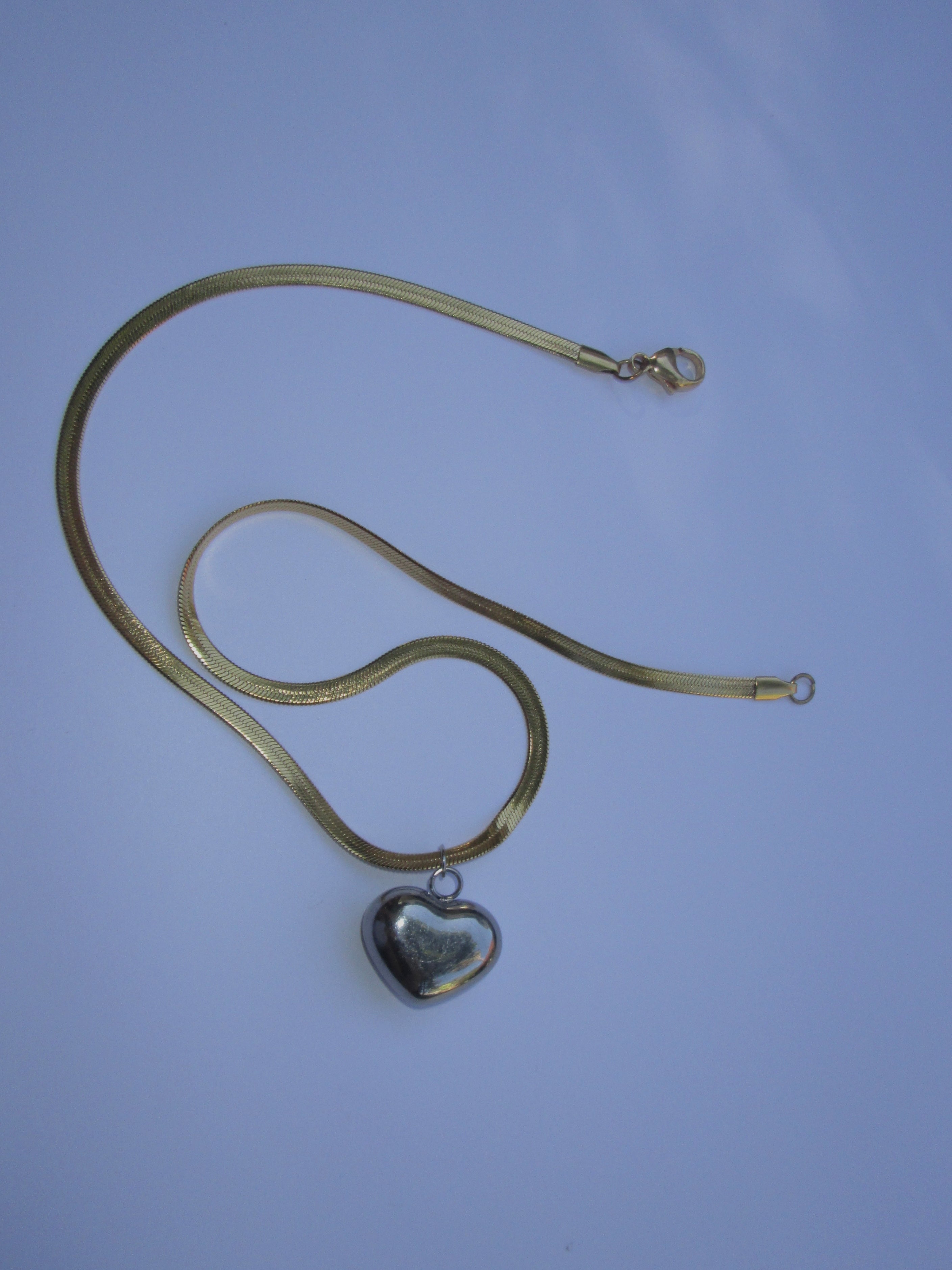 Two Tone Heart Chain