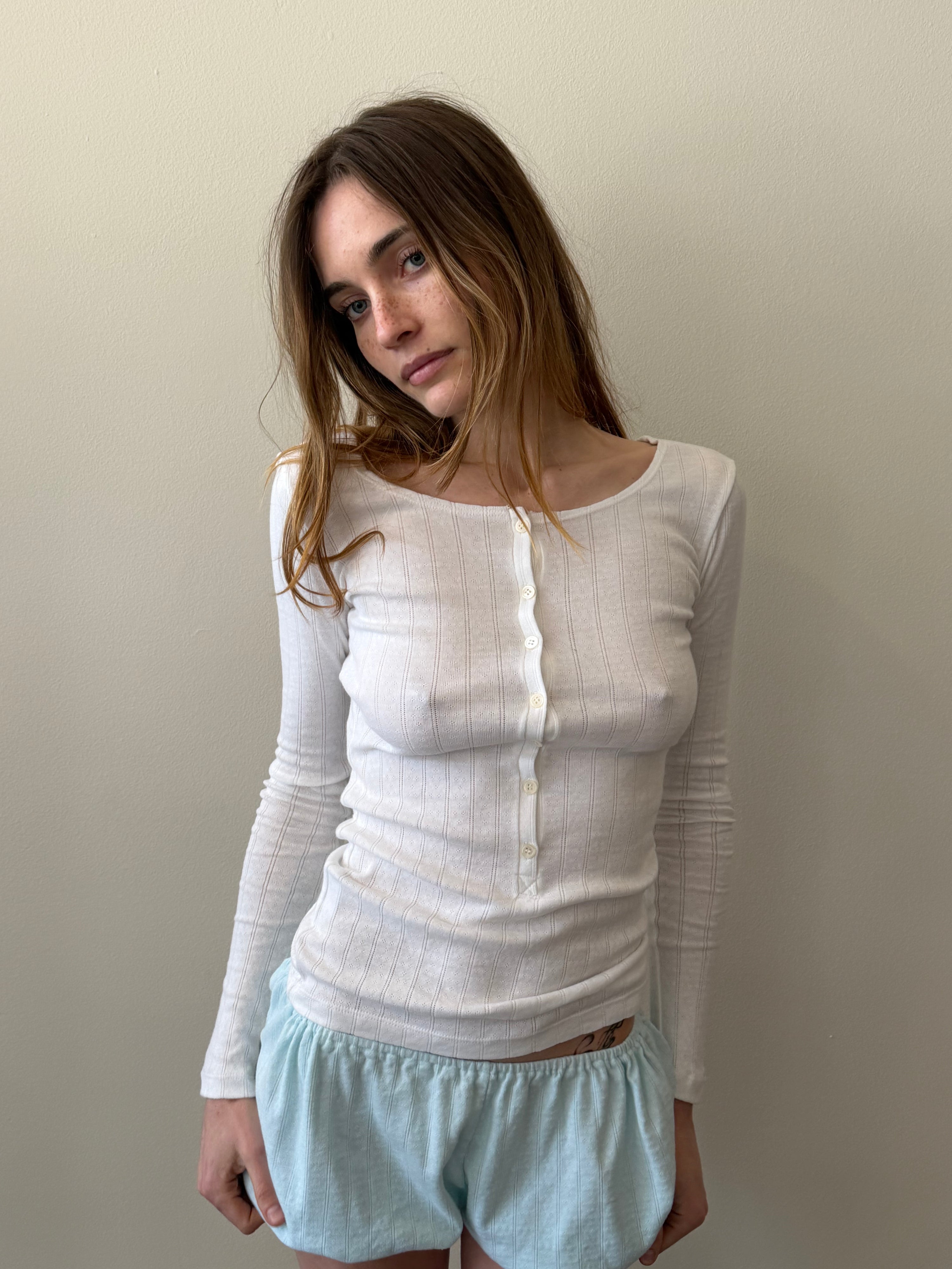 The Pointelle Henley