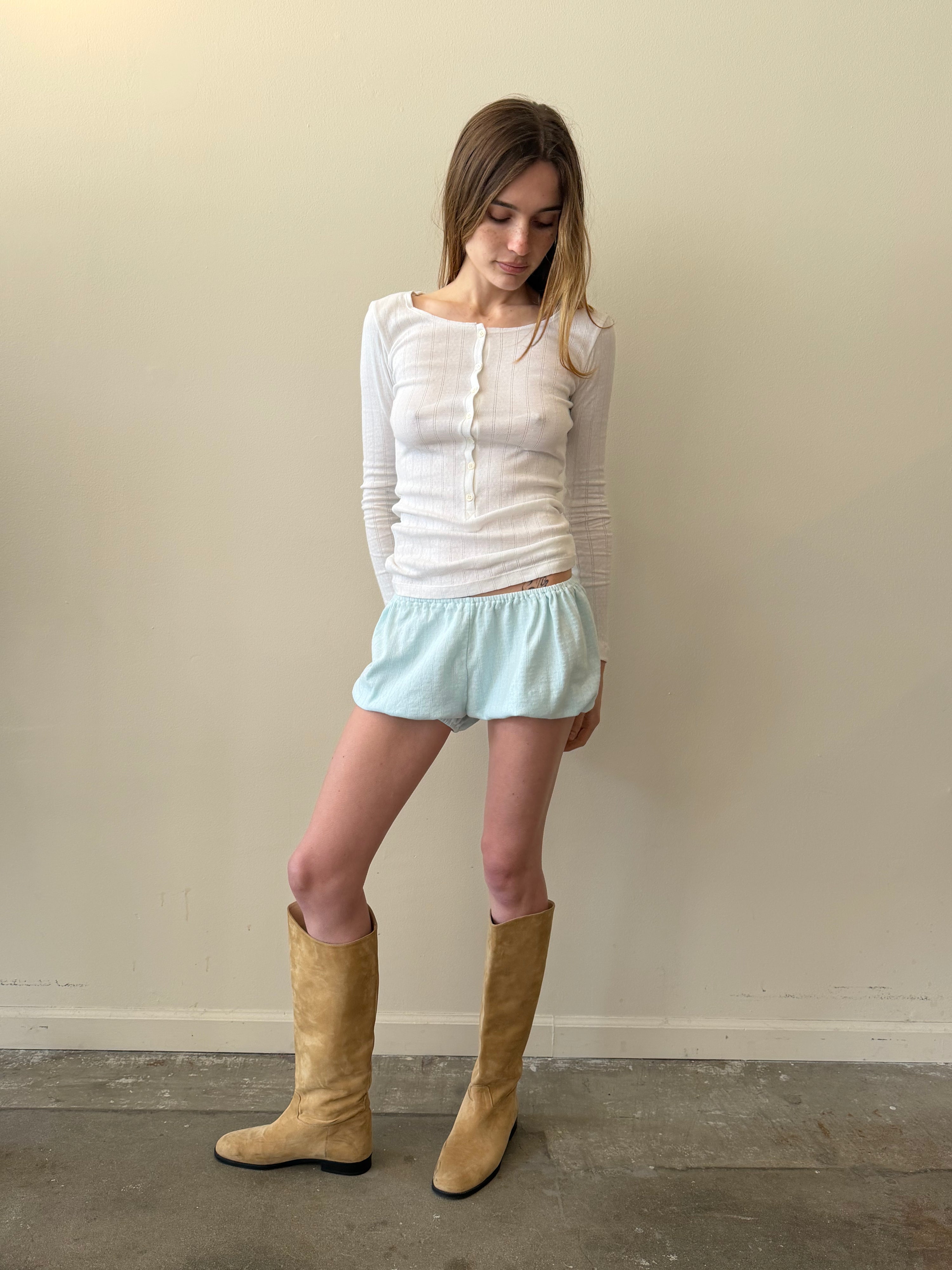 Babydoll Bloomers Teal Pointelle