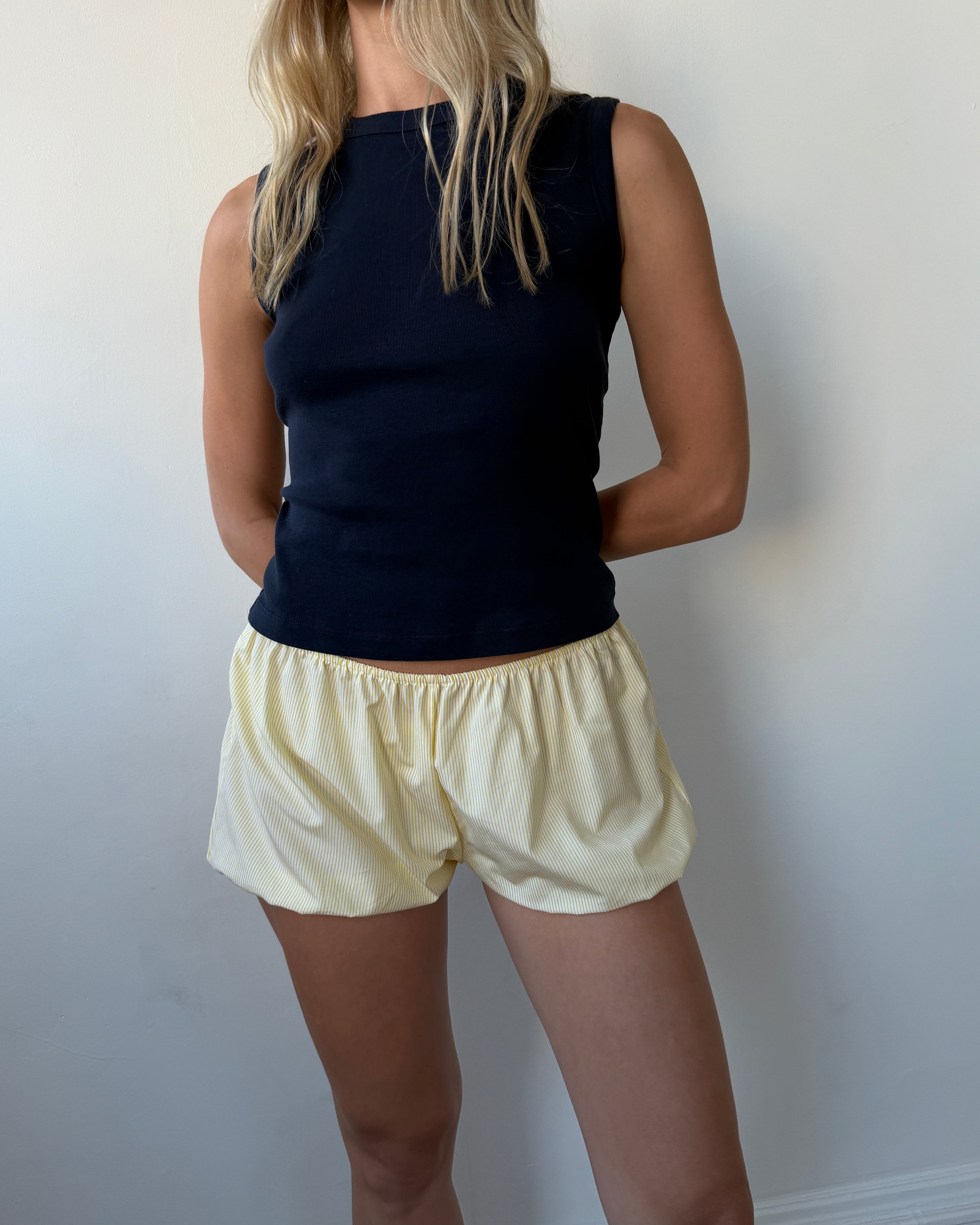 Babydoll Bloomers Butter Yellow Stripe