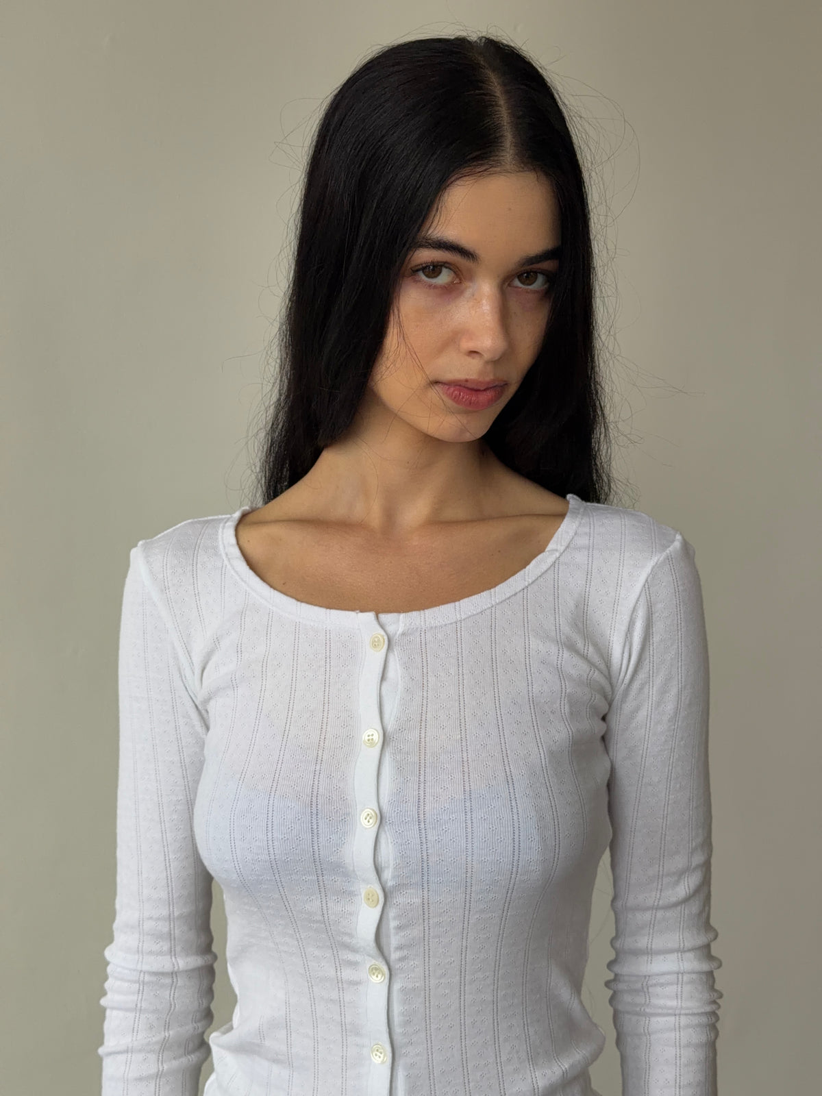 The Pointelle Henley