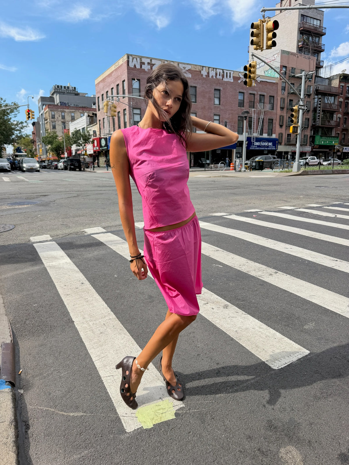 Heirloom Top Flamingo