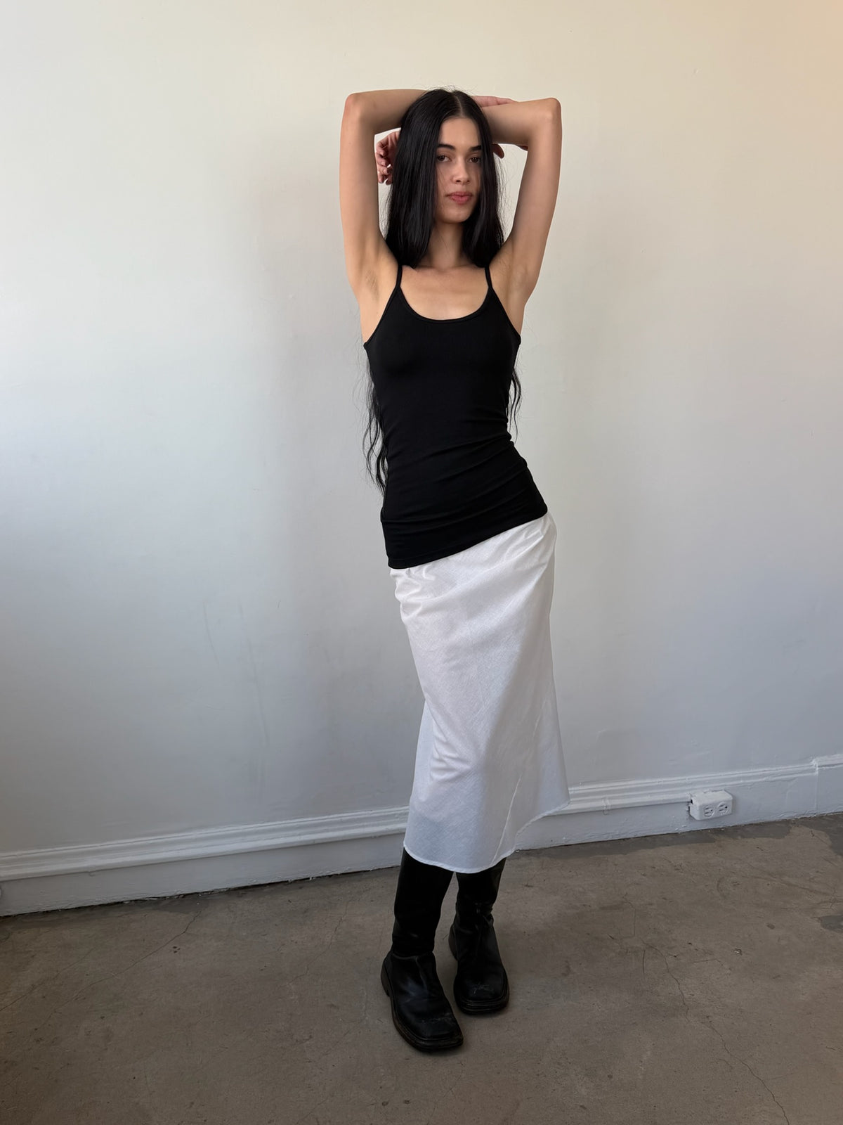 Starla Black Rib Tank Top