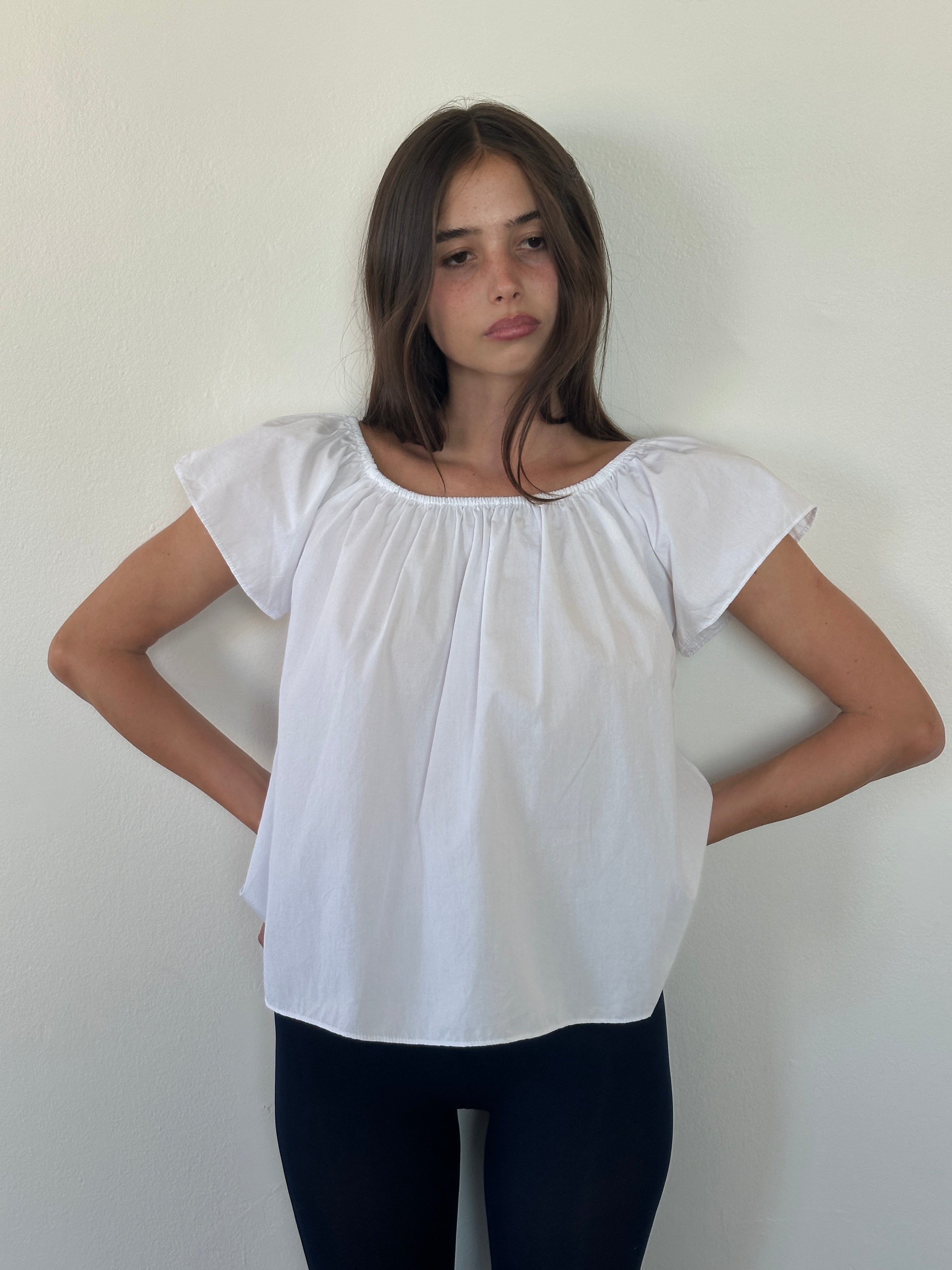 Little Flutter Top White