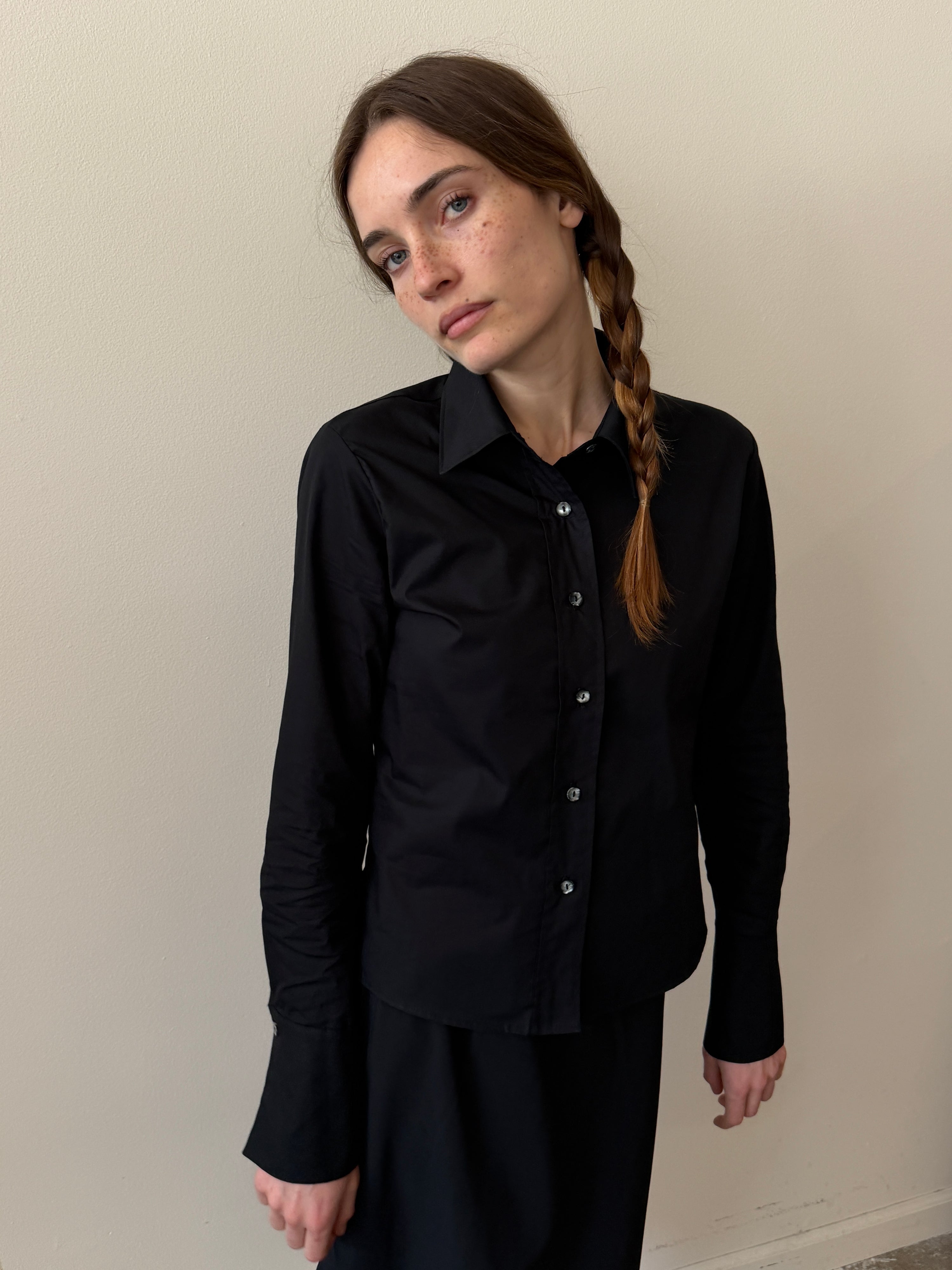 Charlie Button Up Black
