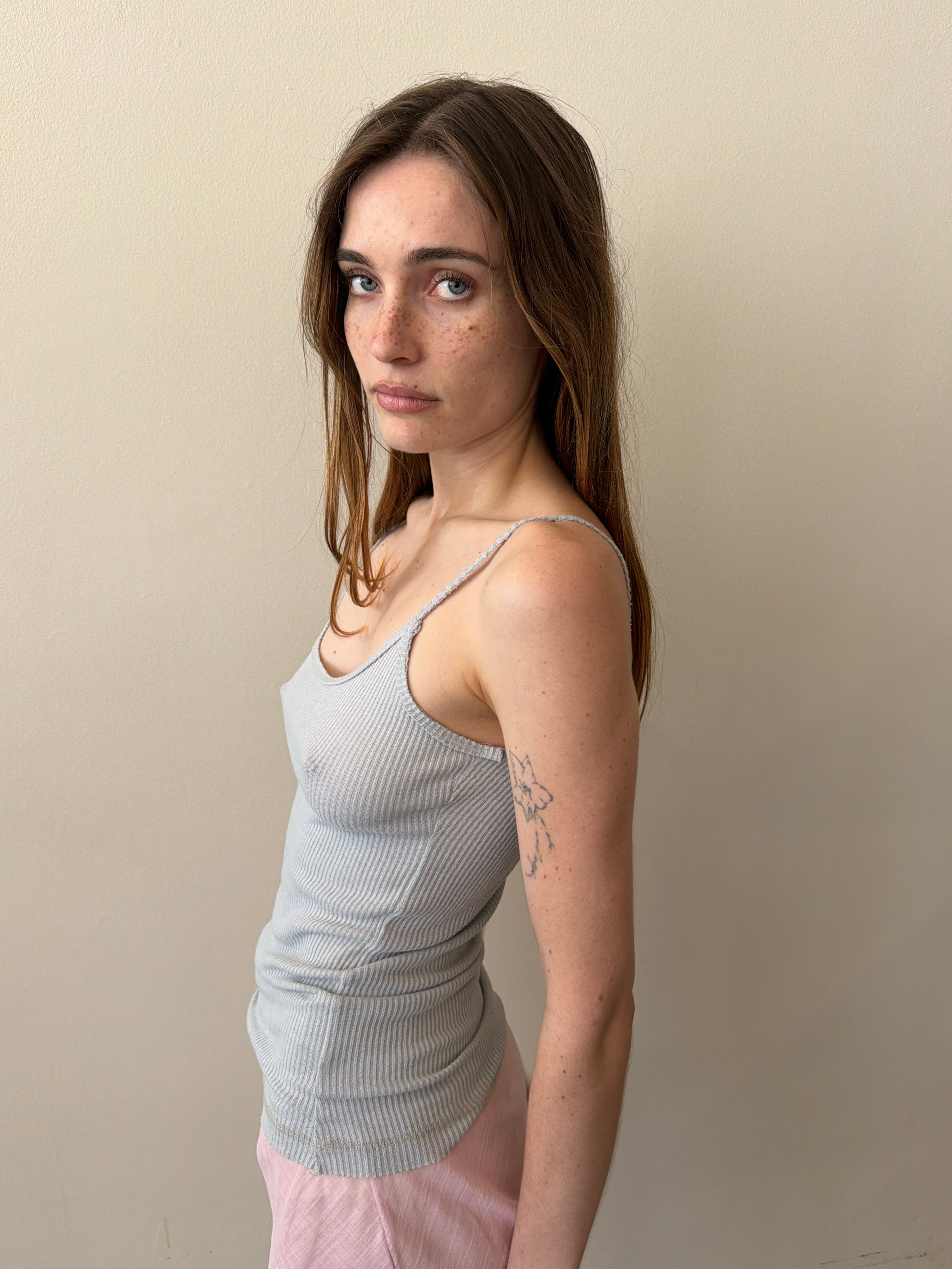 Starla Icy Grey Tank Top