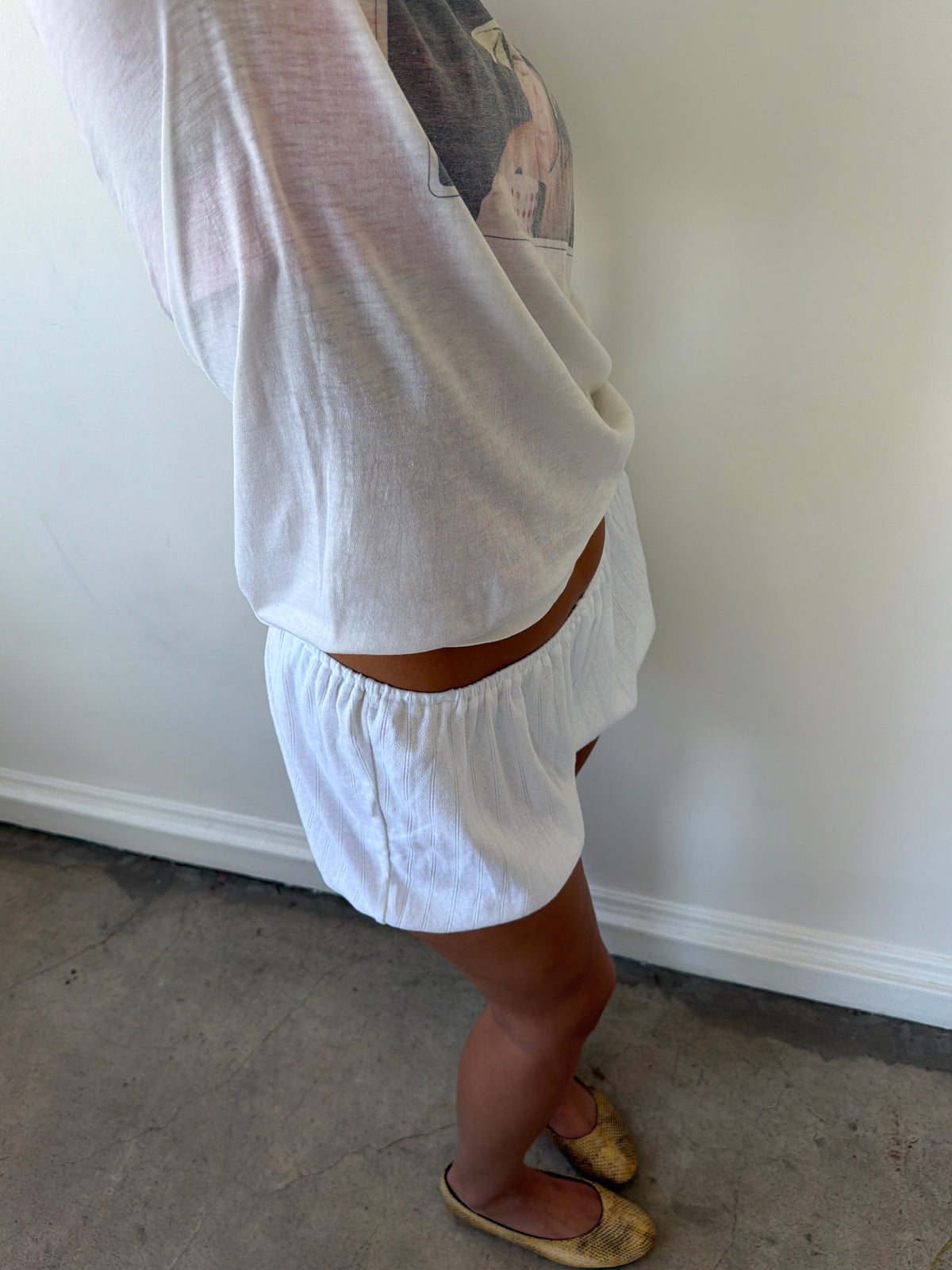 Babydoll Bloomers White Pointelle