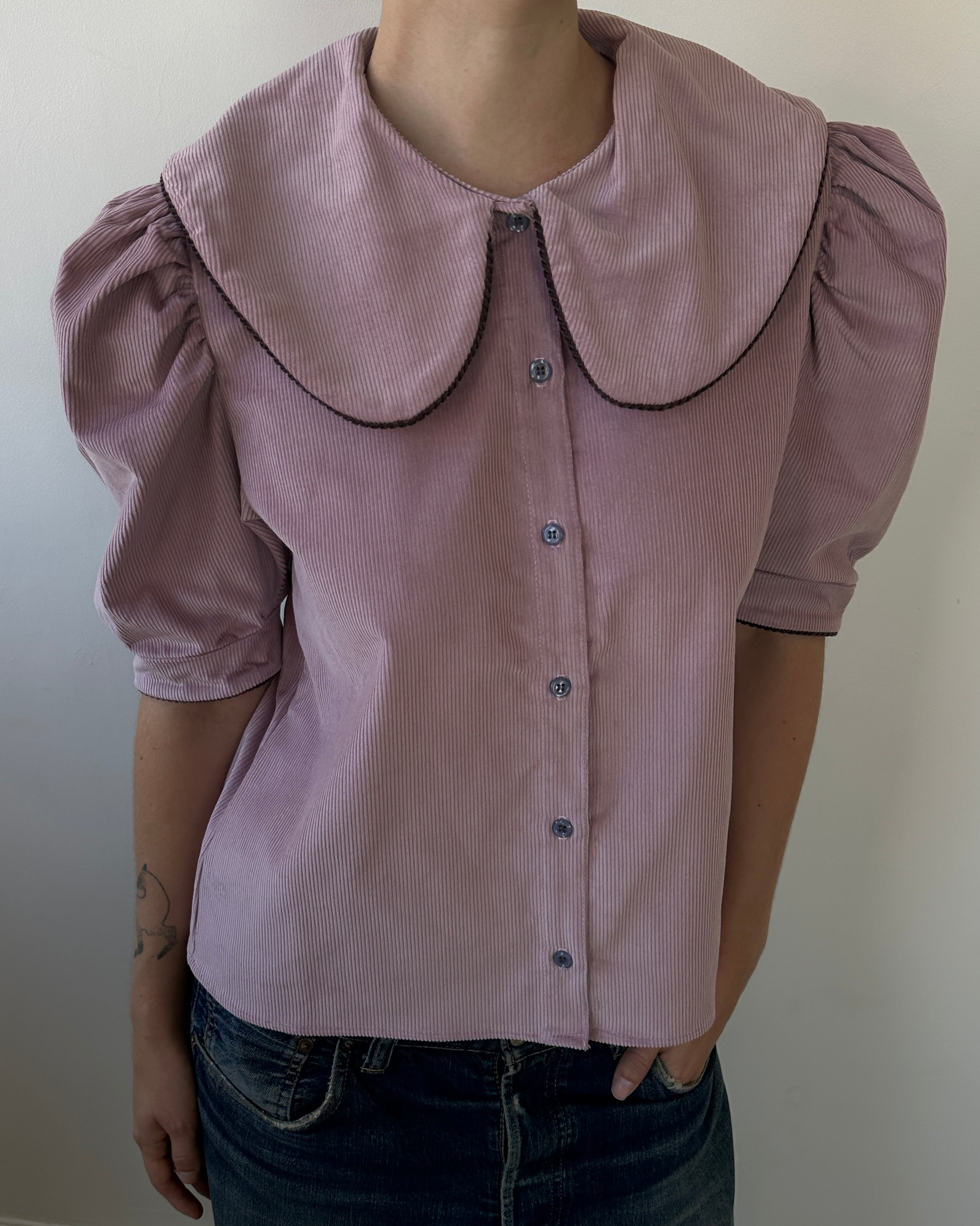 Pom Blouse Mauve