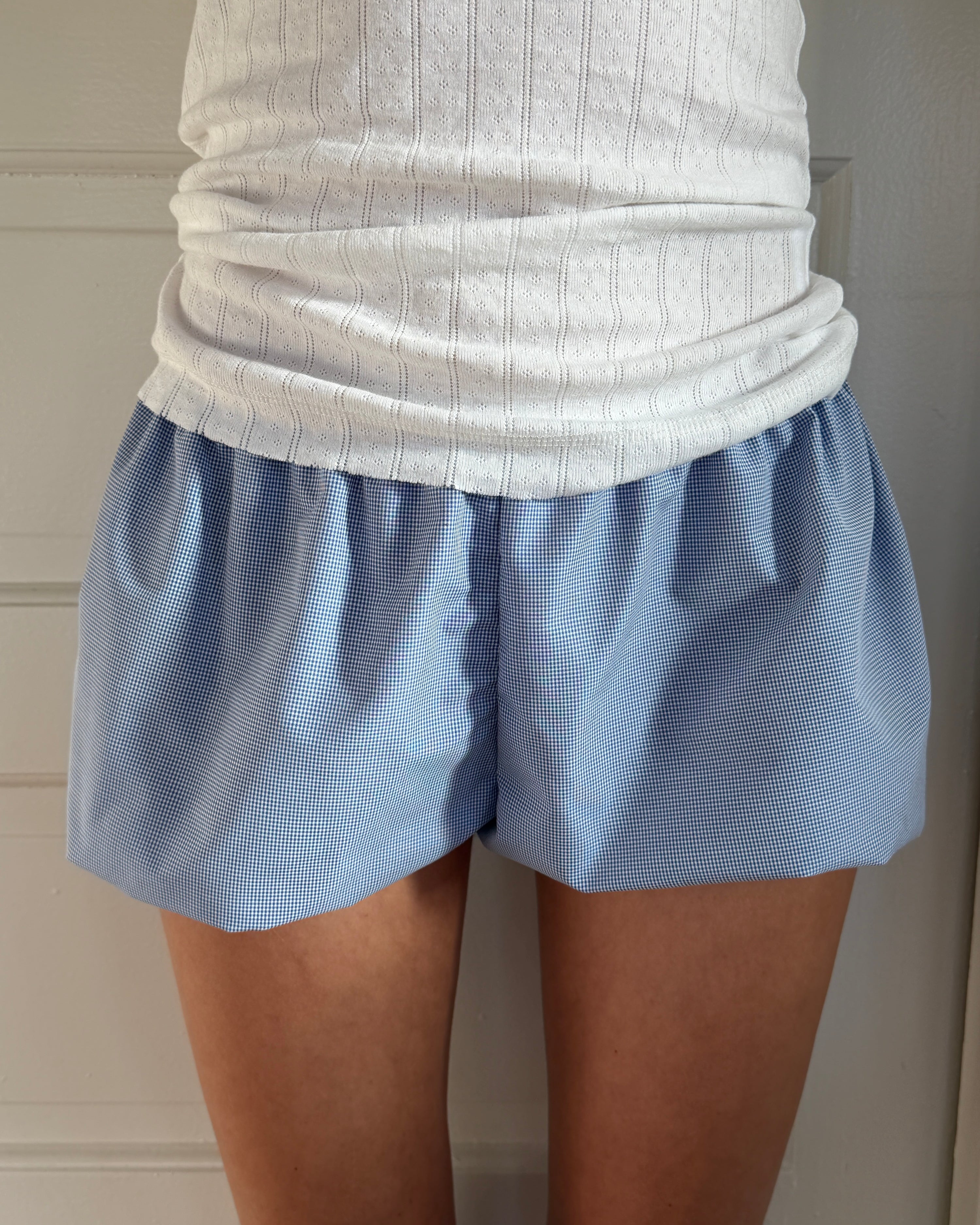 Babydoll Bloomers Tiny Blue Gingham
