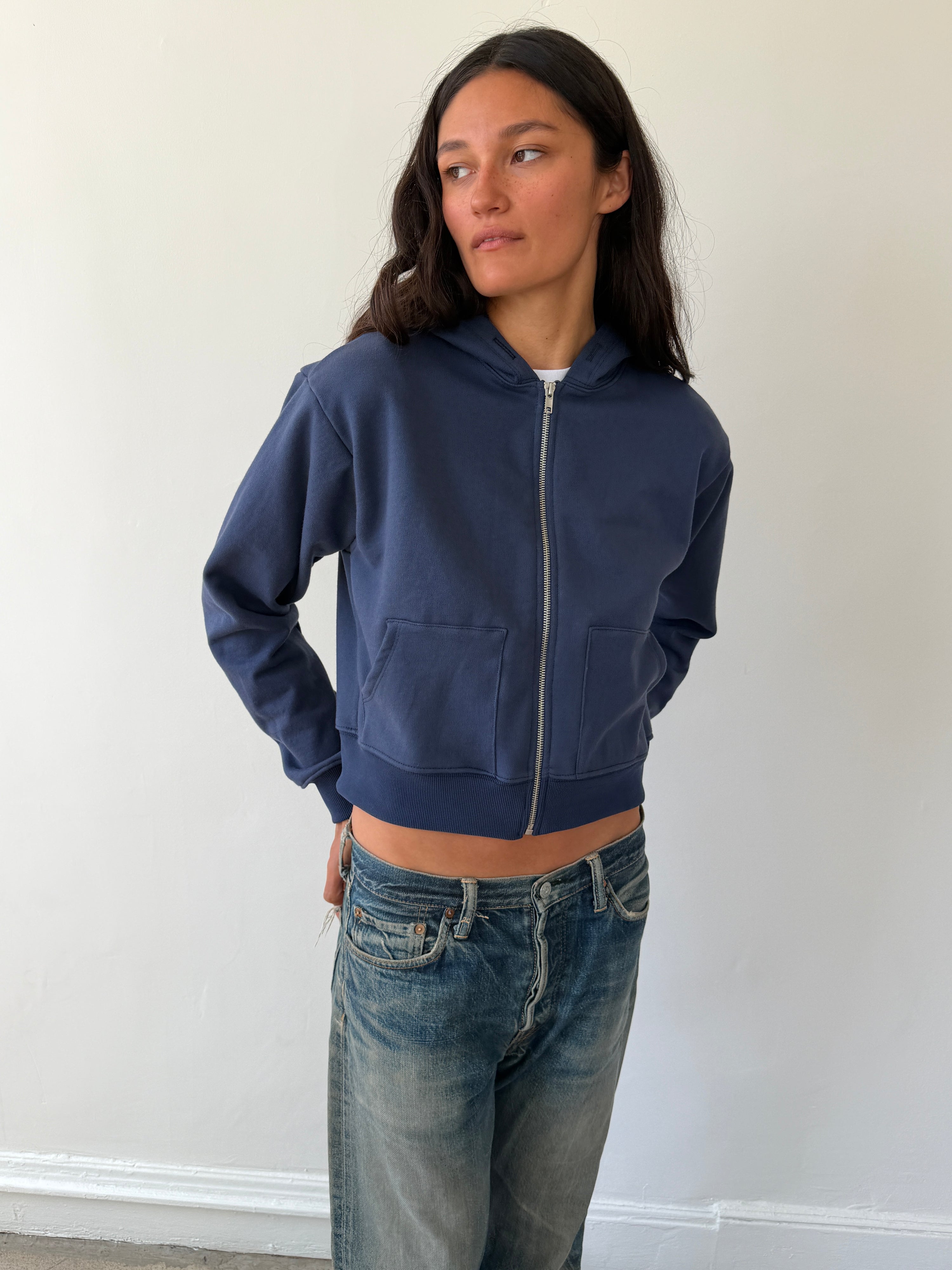 Chuck Hoodie Navy French Terry