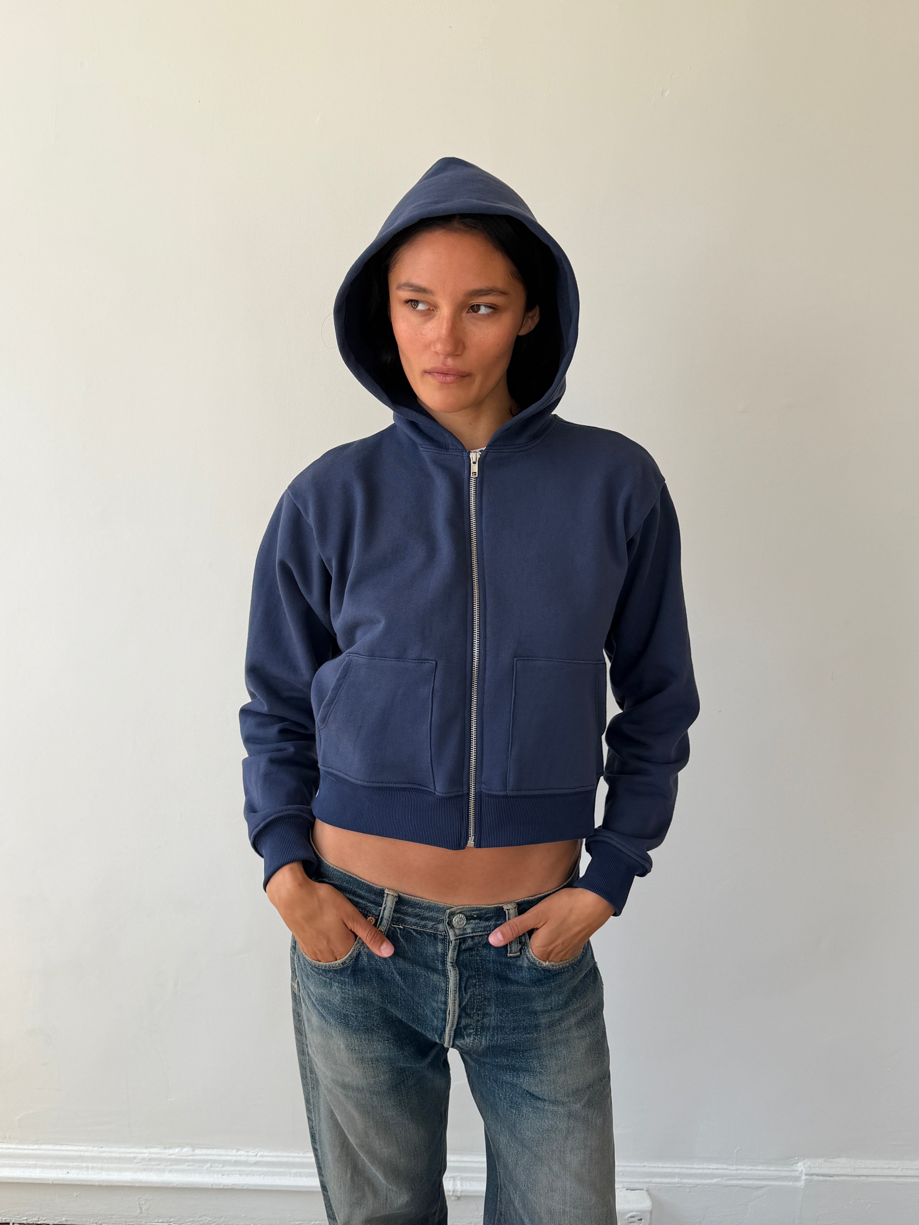 Chuck Hoodie Navy French Terry