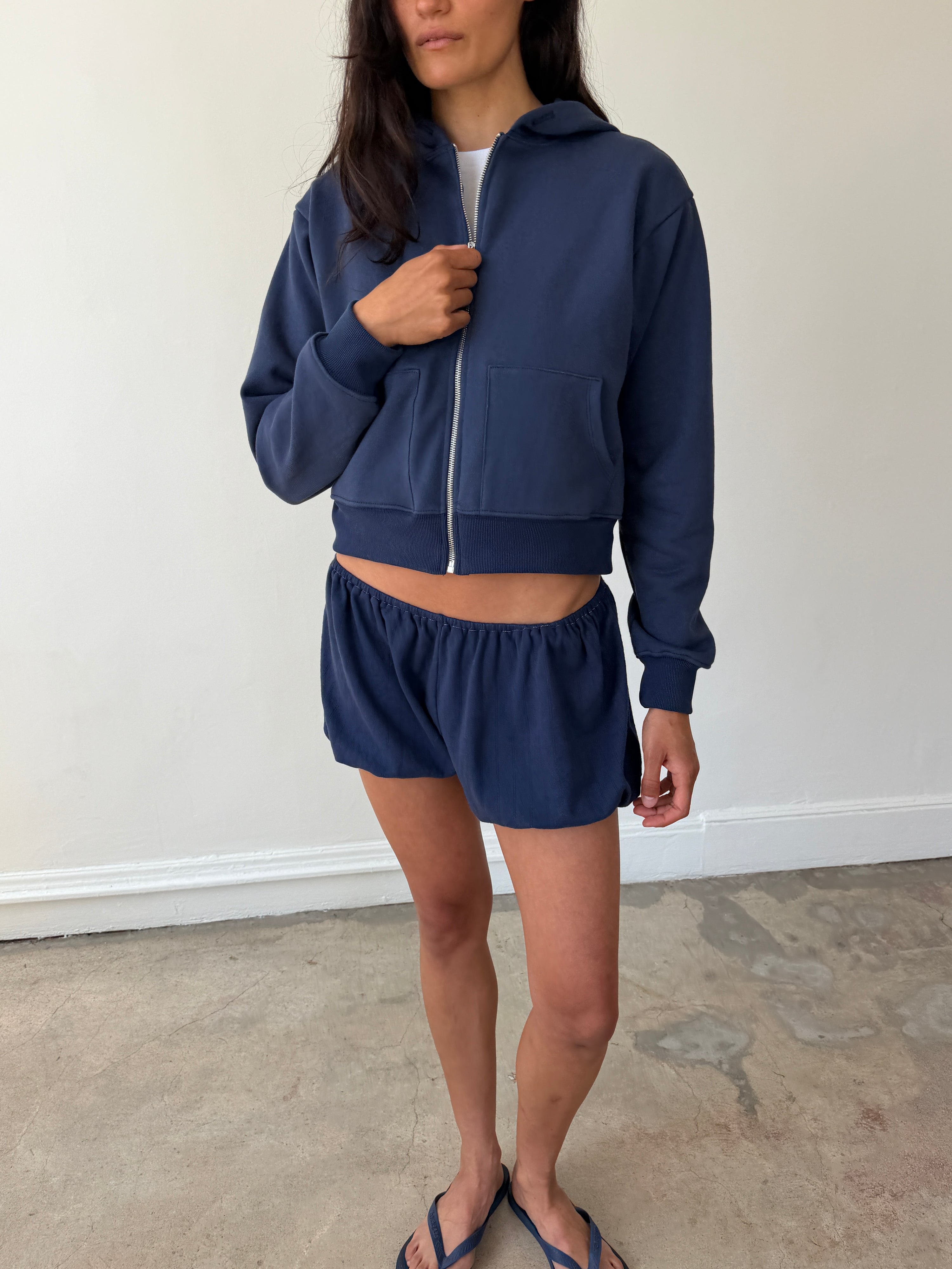 Chuck Hoodie Navy French Terry