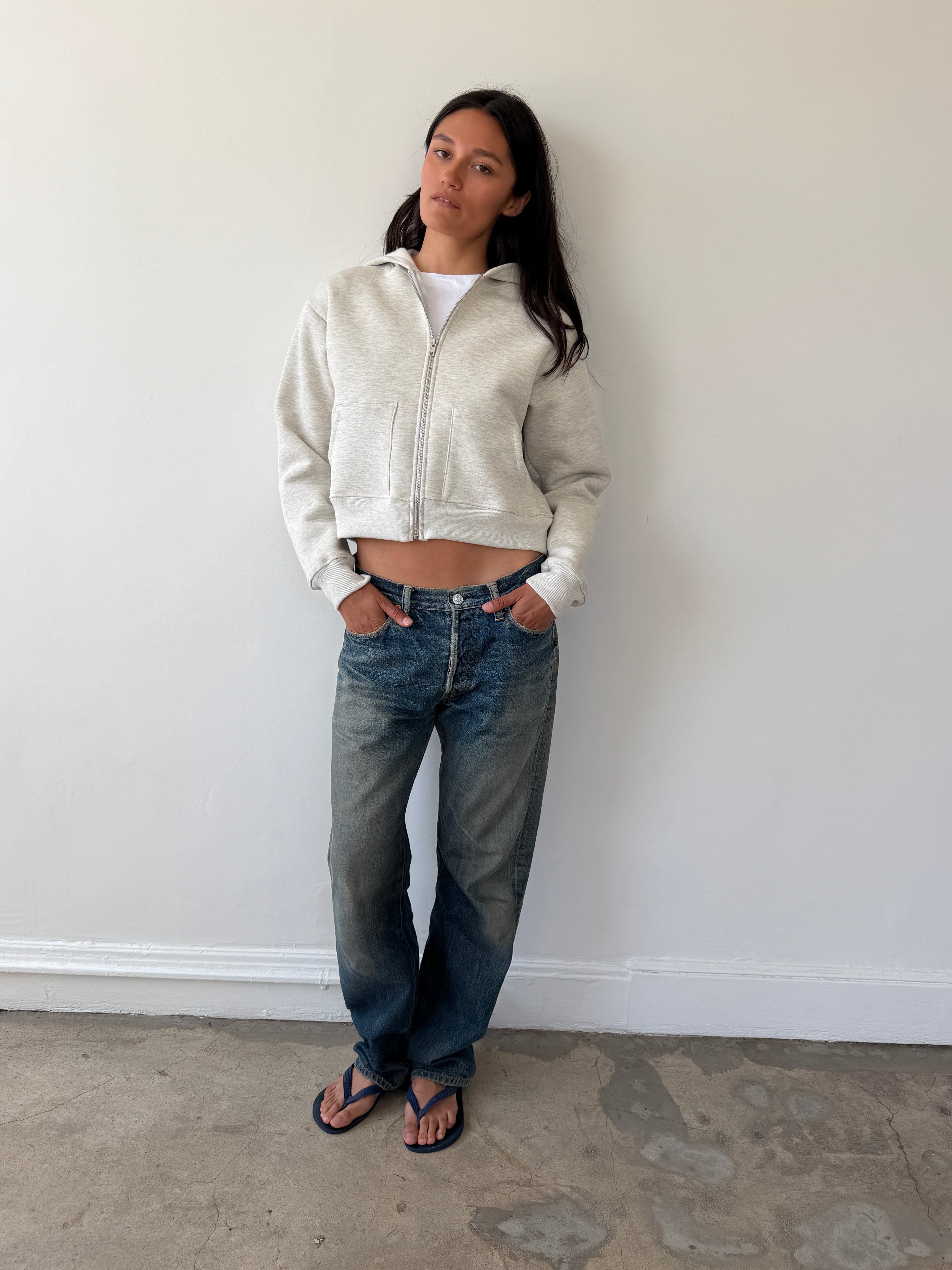 Chuck Hoodie Light Grey French Terry